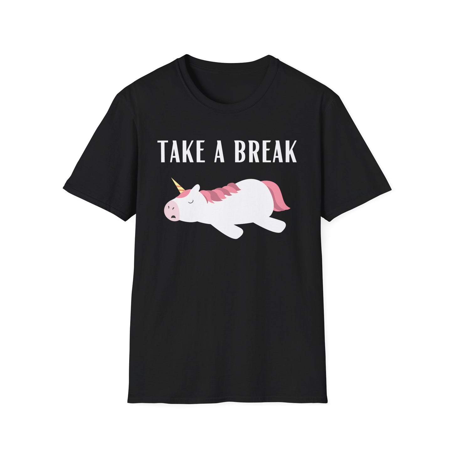 Sleeping Unicorn T-shirt for Unicorn Lover gift for Girlfriend gifts for Her - Funny Unicorn T shirt - Take a Break - lazy day t-shirt