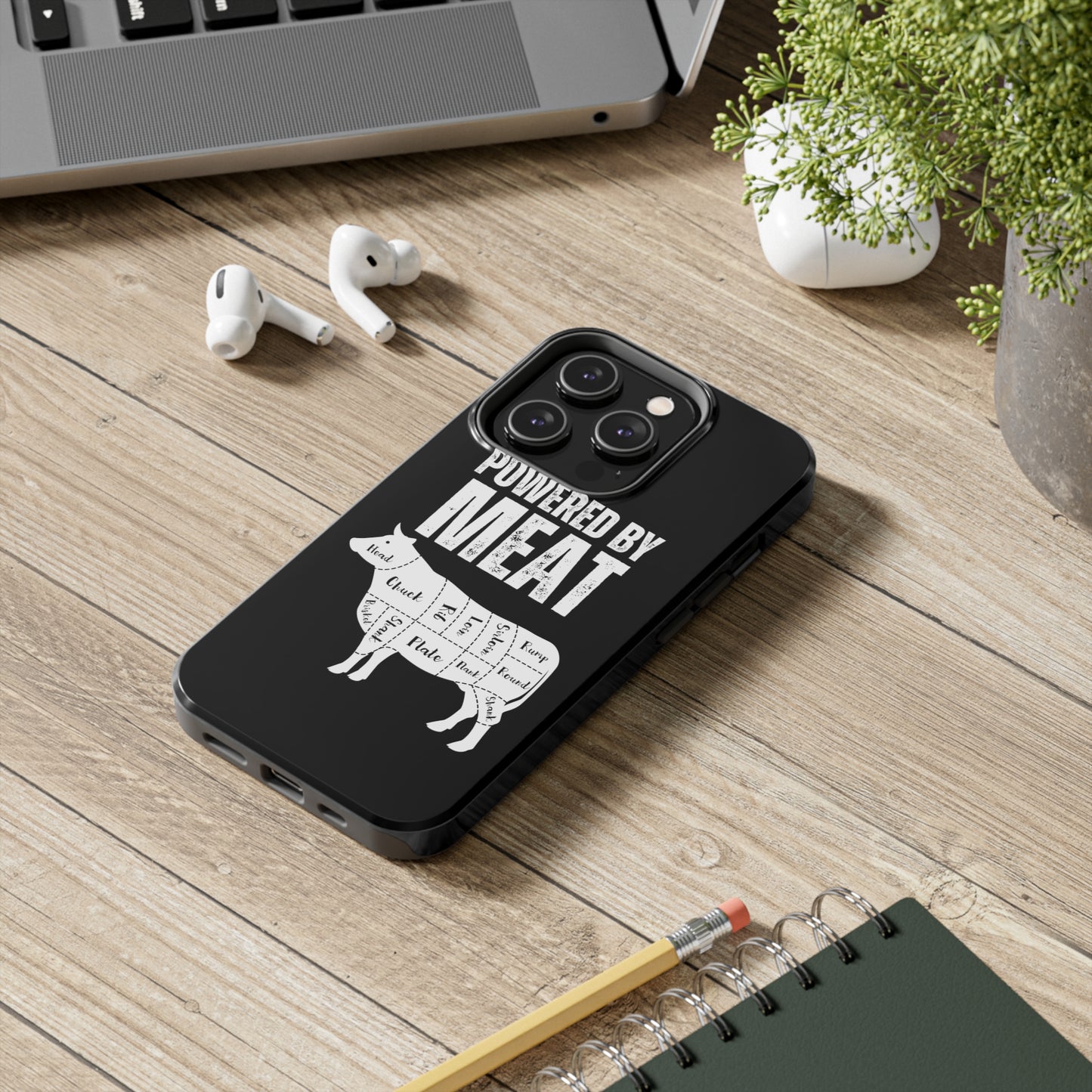Funny iPhone case for Carnivore gift for Meat Lover gift for BBQ Lover gift for Grilling Grill Master iPhone protective case