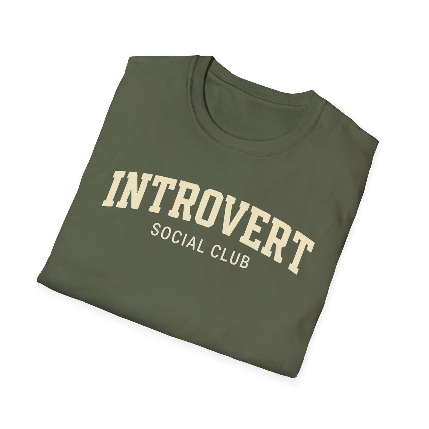 Introvert Social Club FUnny Introverted T-Shirt, Introverted Friend Gifts, Funny Graphic Tee, Social Distancing Shirt, Graphic Tee for