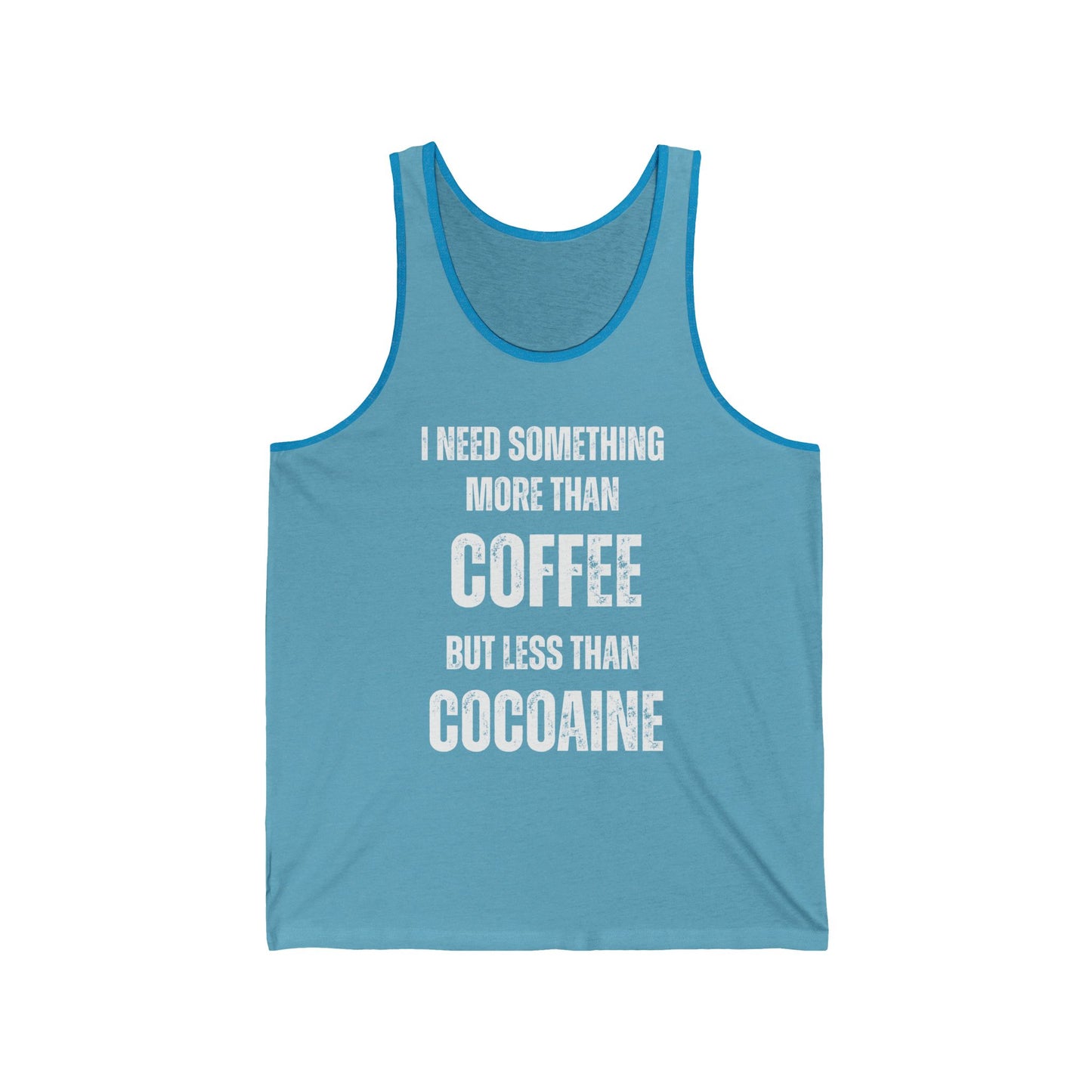 Funny Coffee Saying Unisex Tank Top, Coffee Lovers Gift Ideas sleeveless tank