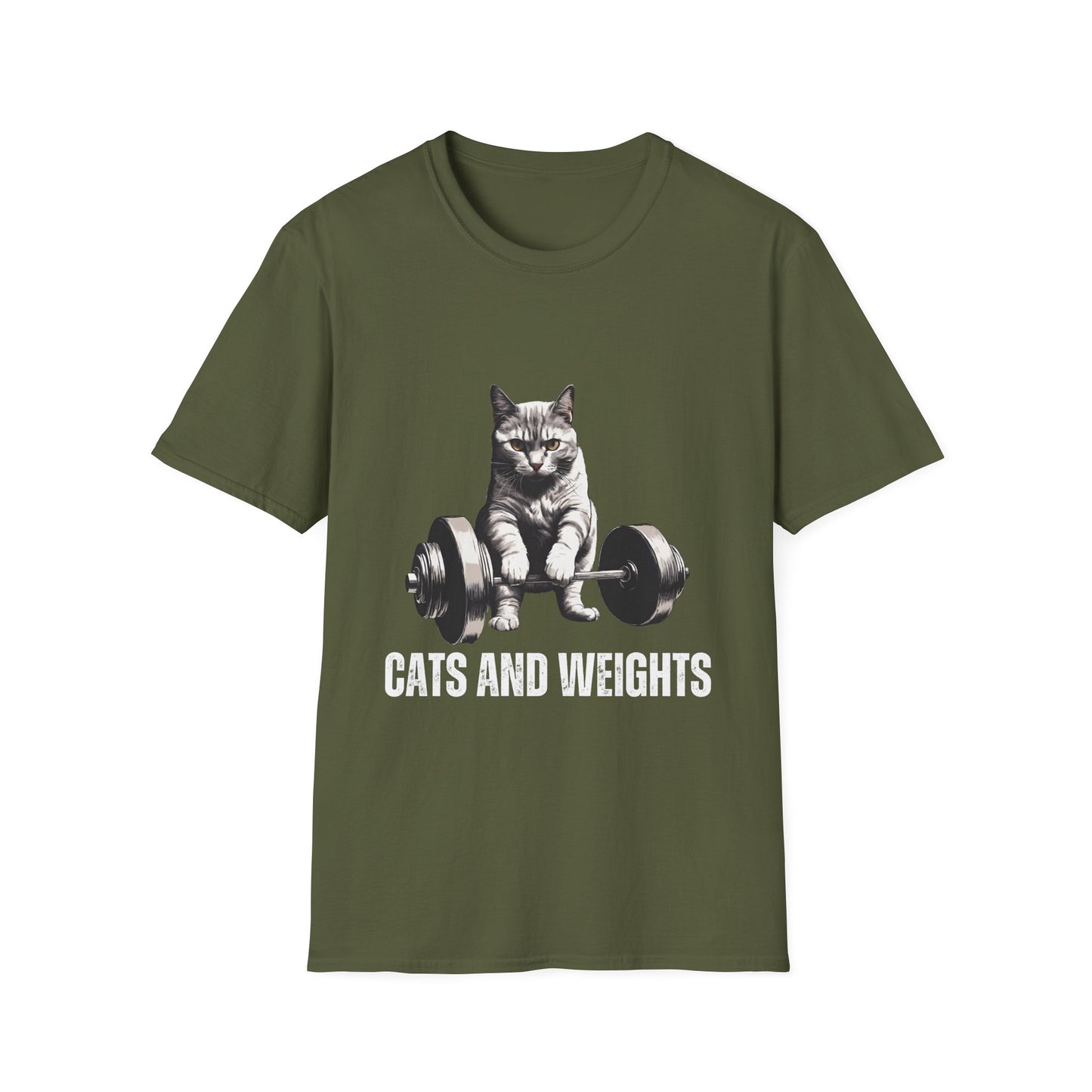 Cat Weightlifting T-Shirt for Cat Lover gift for Gym Lover Powerlifting Cat Shirt Funny Weightlifting CAT T Shirt