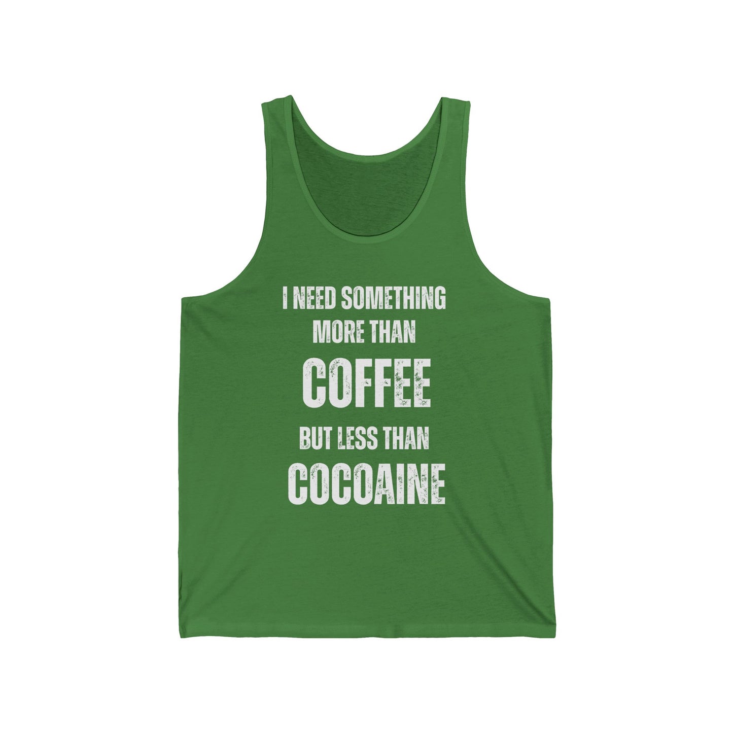Funny Coffee Saying Unisex Tank Top, Coffee Lovers Gift Ideas sleeveless tank
