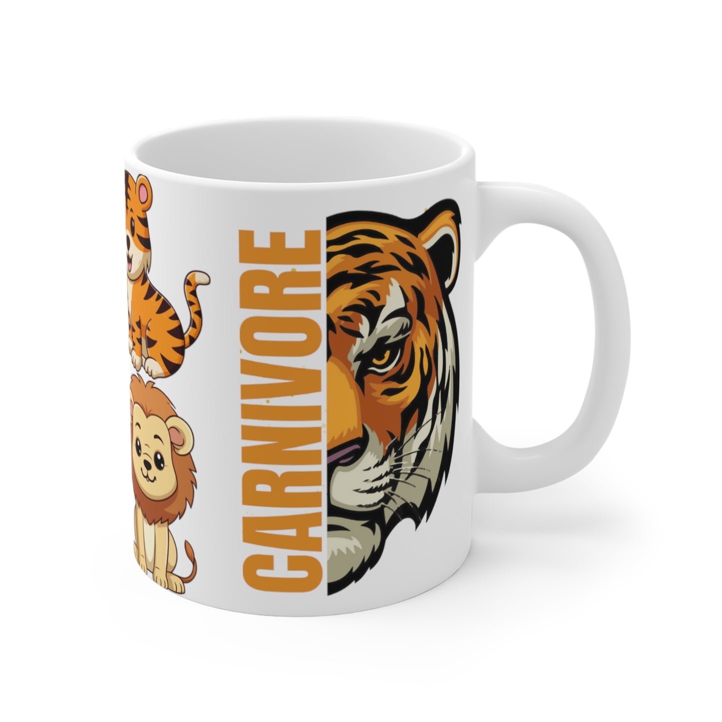 Carnivore Mug for Barbecue lover BBQ gifts for Dad Lion Coffee Mug Tiger Carnivore gift Grilling gifts Beef Meat Lover Mug