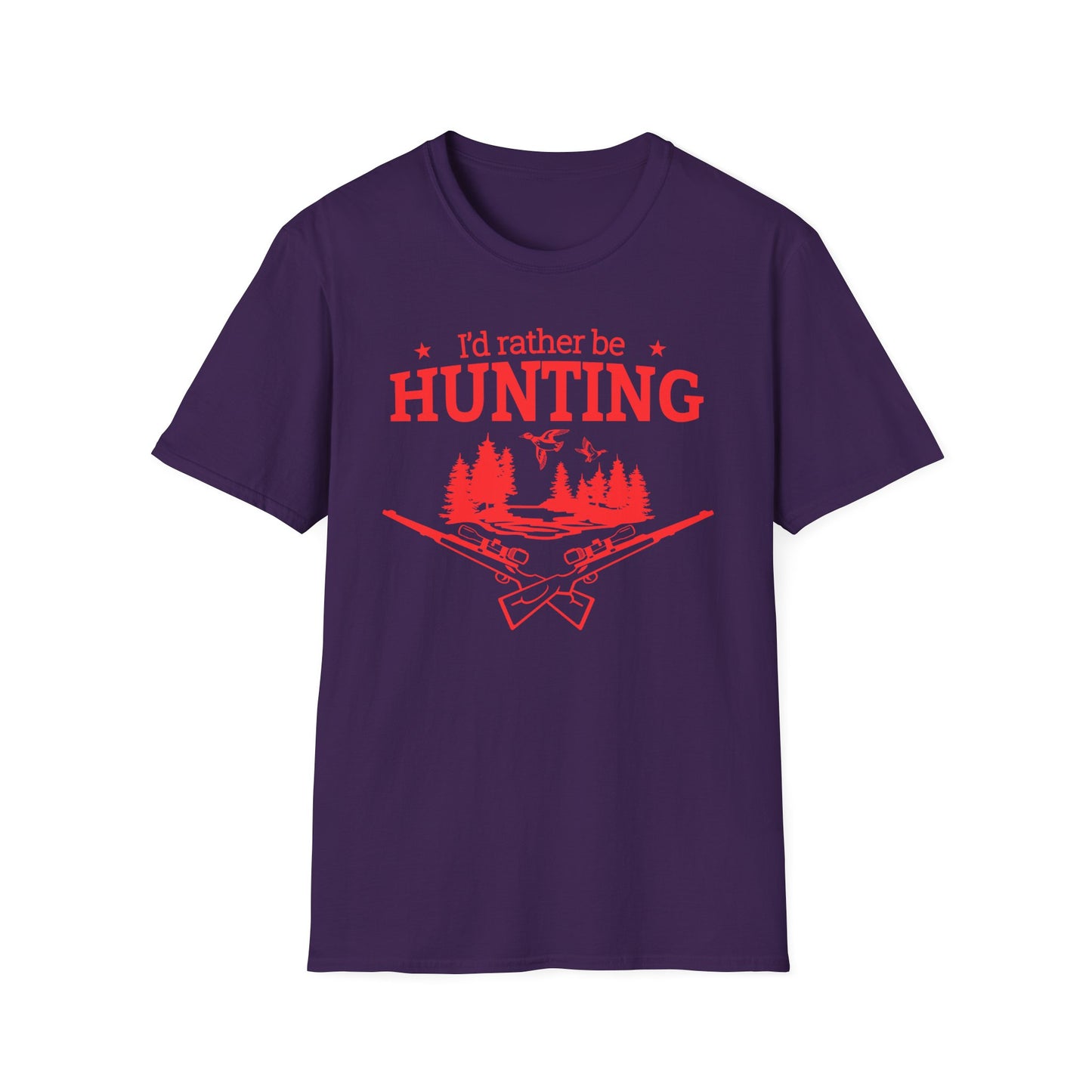 Hunting Shirt for Hunter gift for Christmas presents for Hunting TShirts Outdoors presents for Christmas him I'd Rather Be Hunting T-shirts