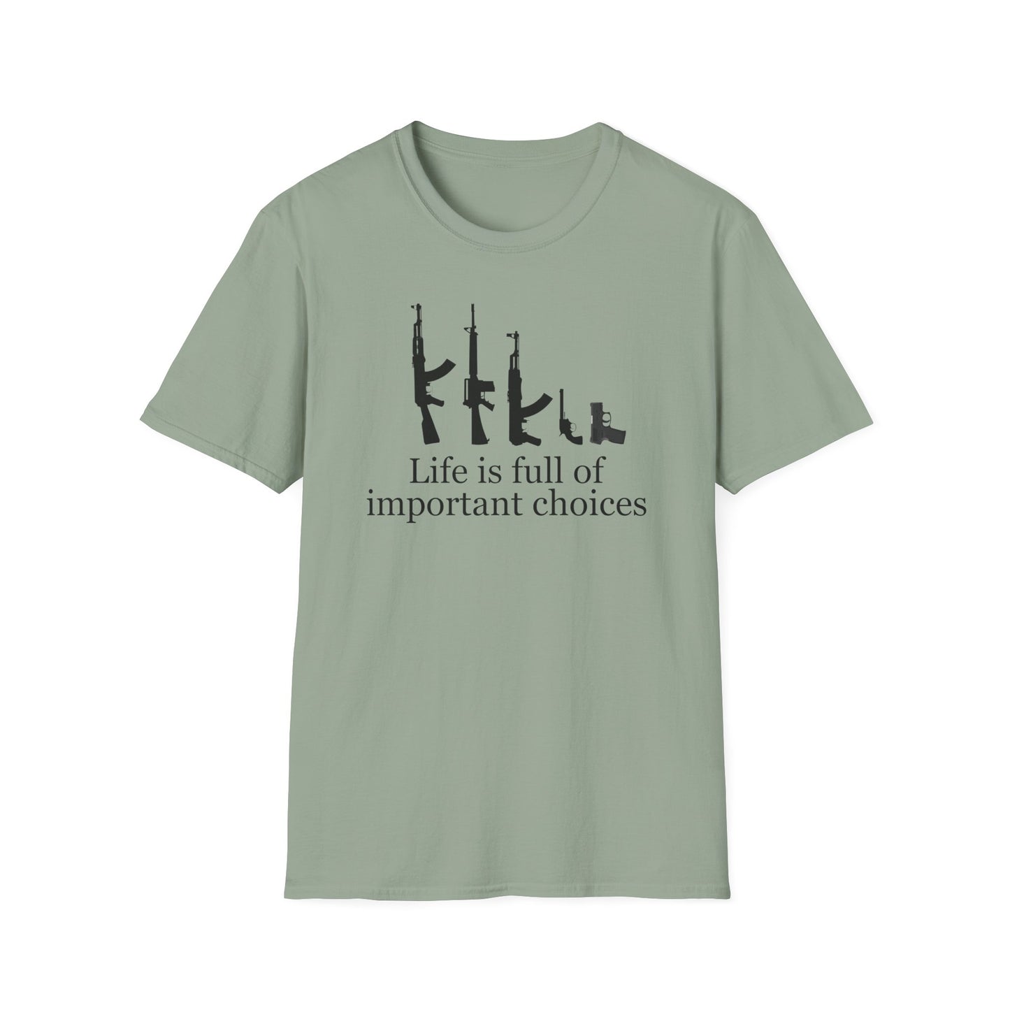 Gun T Shirt Life is Full of Important Choices T-shirt for 2024 Election T Shirt Hunting Shirt for Hunter gift for Gun Lovers Shooting Range
