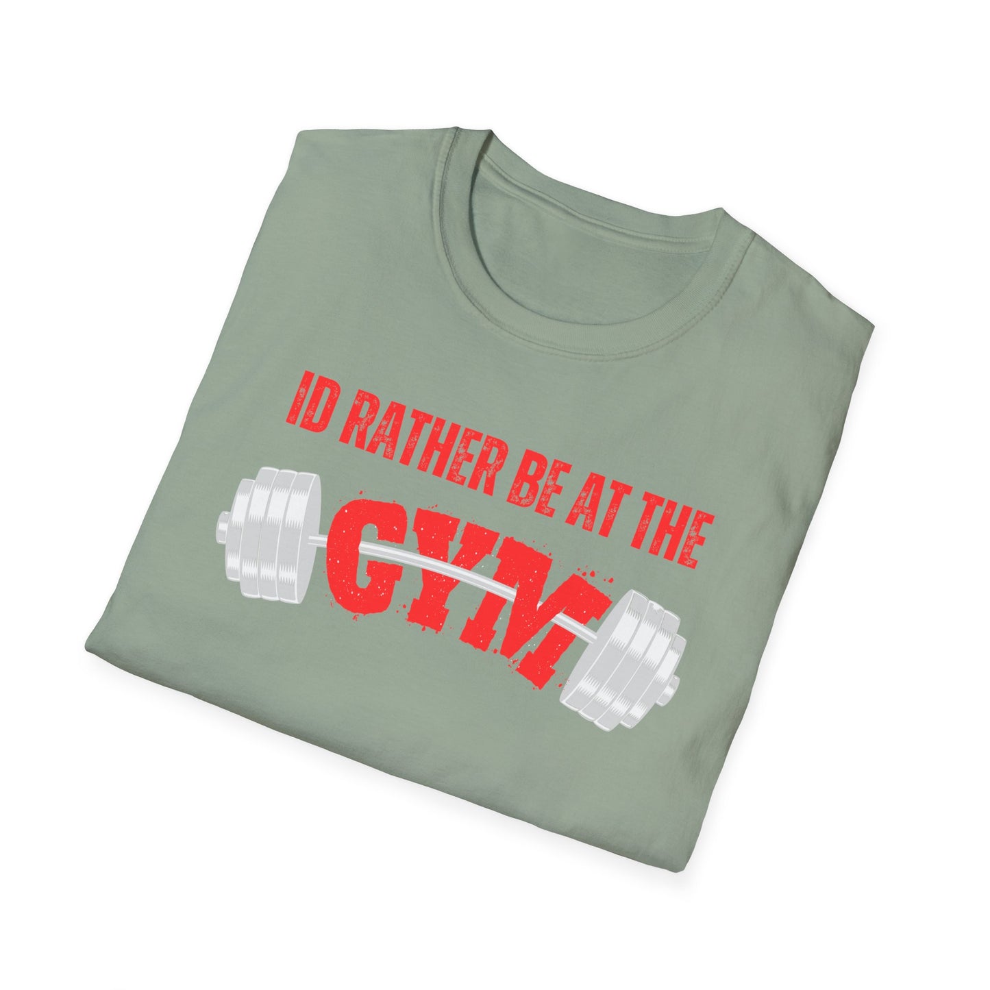 Funny Gym Shirt Powerlifting T-shirt for Gym Lover gift for Fitness Lover gift Workout Shirt I'd Rather Be At The Gym T Shirt