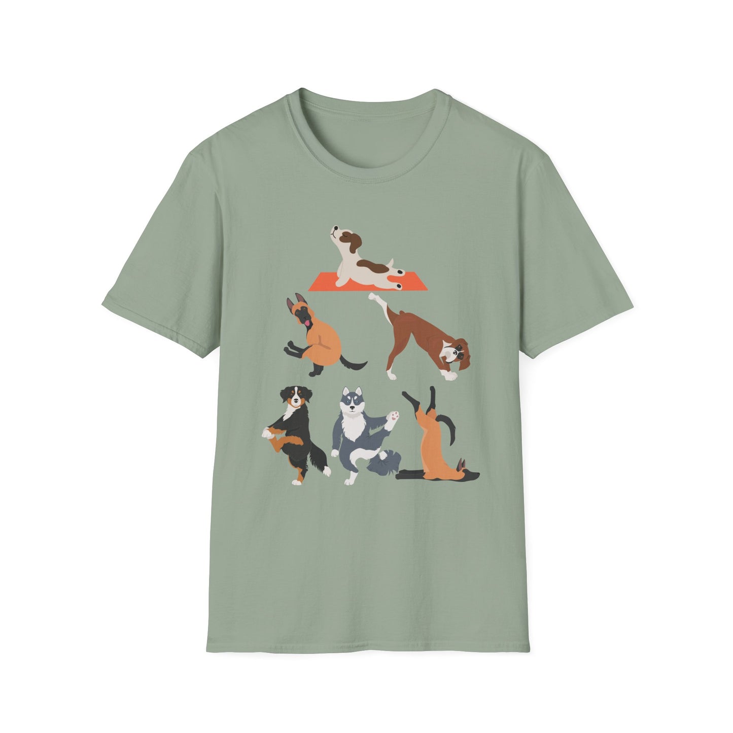 Yoga Dogs T-shirt Dog Yoga Shirt Funny Dog T-shirt for Dog Lover gift for Yoga Lover Gift Funny Yoga T Shirt Cute Dogs Doing Yoga Shirt