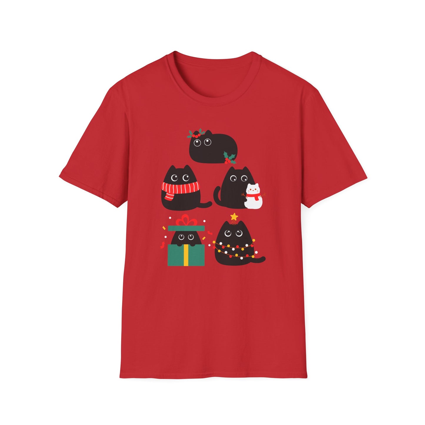 Adorable Cat T Shirt for Christmas presents for Cat Lover TShirts for Wife Christmas gift for Girlfriend gifts for Friends Birthday present