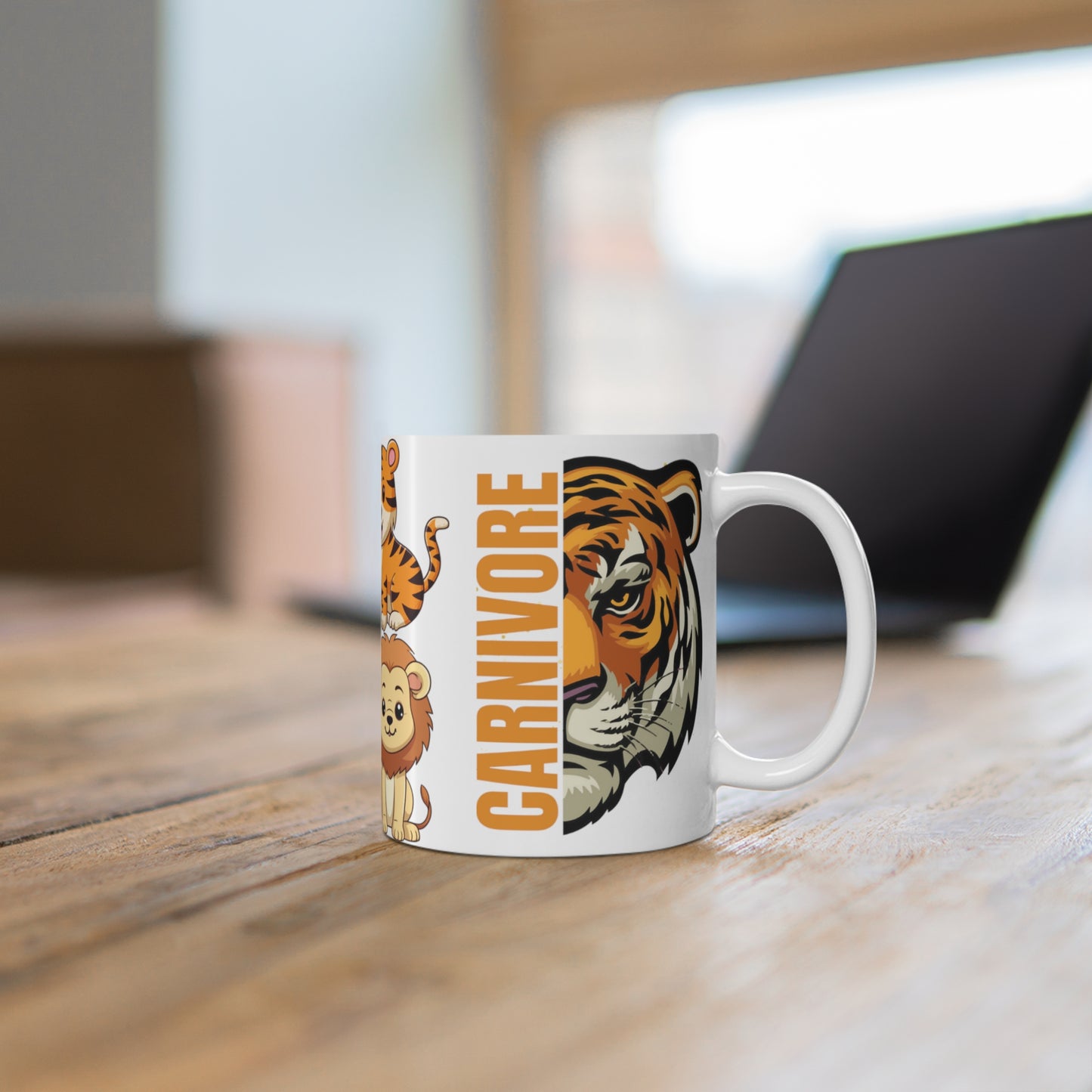 Carnivore Mug for Barbecue lover BBQ gifts for Dad Lion Coffee Mug Tiger Carnivore gift Grilling gifts Beef Meat Lover Mug