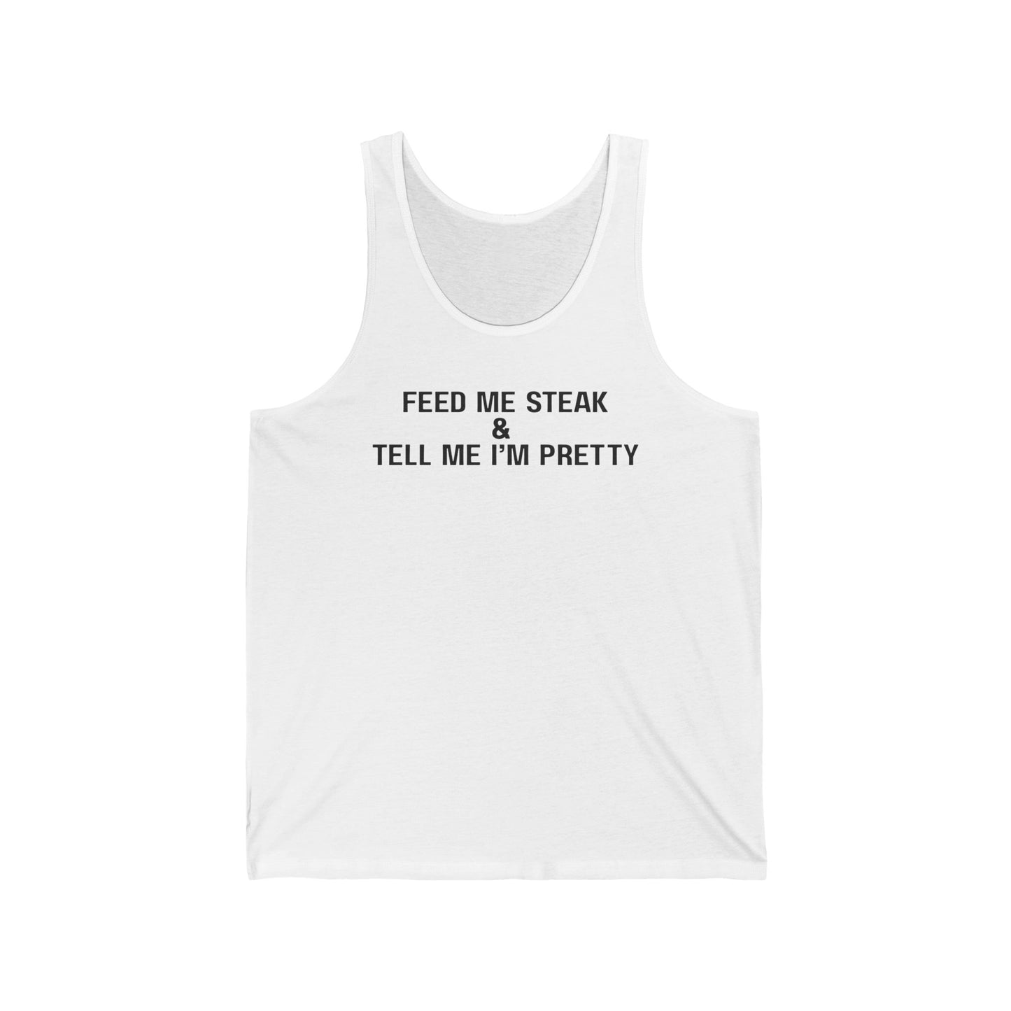 Carnivore Diet Tank Top, Meat Lover Unisex Tank, Funny Feed Me Steak Tee, meat Gift, Workout Shirt