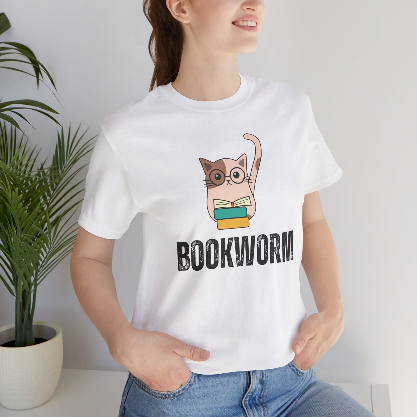 Book Worm Cat T-shirt Bookish shirt for Book Lover gift Cat Lover gift for Cats Mom T Shirt for Women's gifts for English Teacher gifts