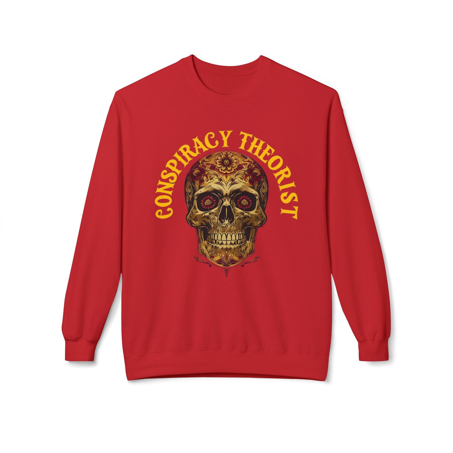 Conspiracy Theorist Sweatshirt for Funny Sweatshirts forConspiracy Theorists gifts for Christmas present for Friend gift Skull Sweater