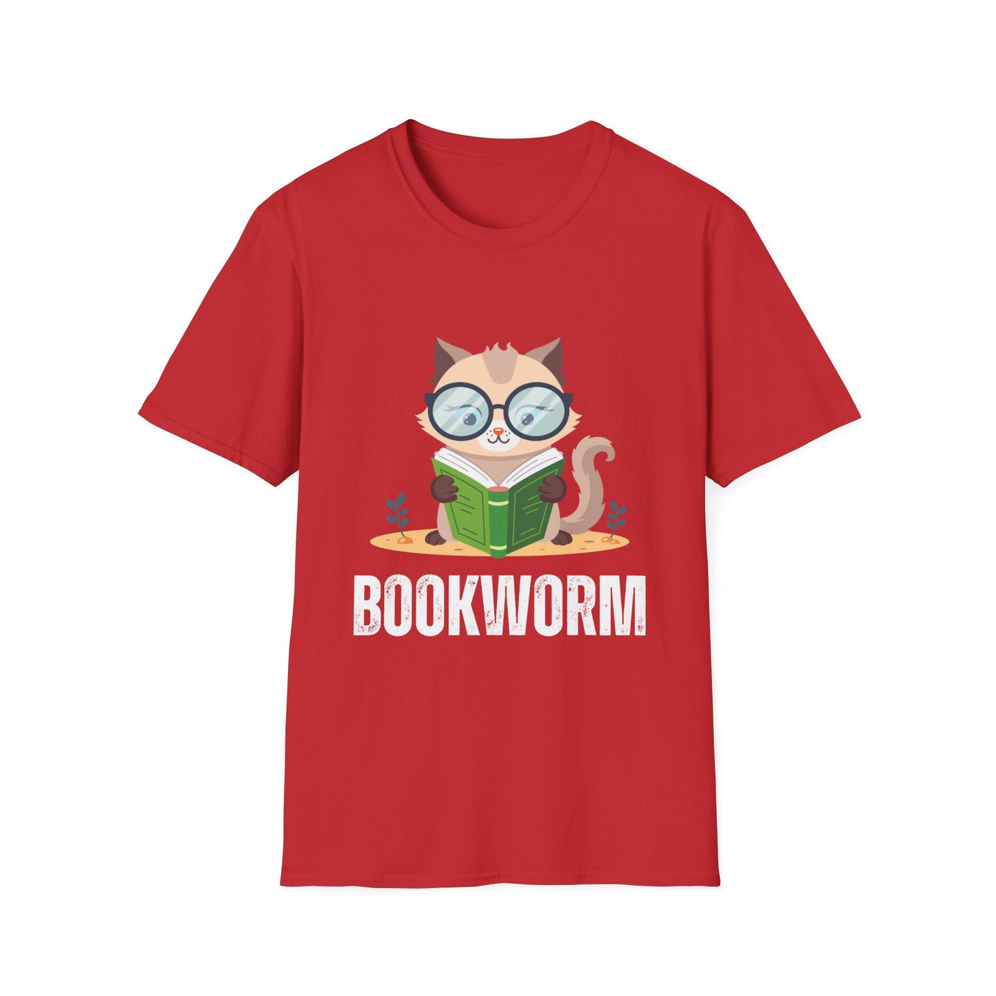 BookWorm T-Shirt for Book Lover gift for Reading Lover gift for Cat Lover gift for Bookworm gift for Cat Lover T Shirt - Cat Reading