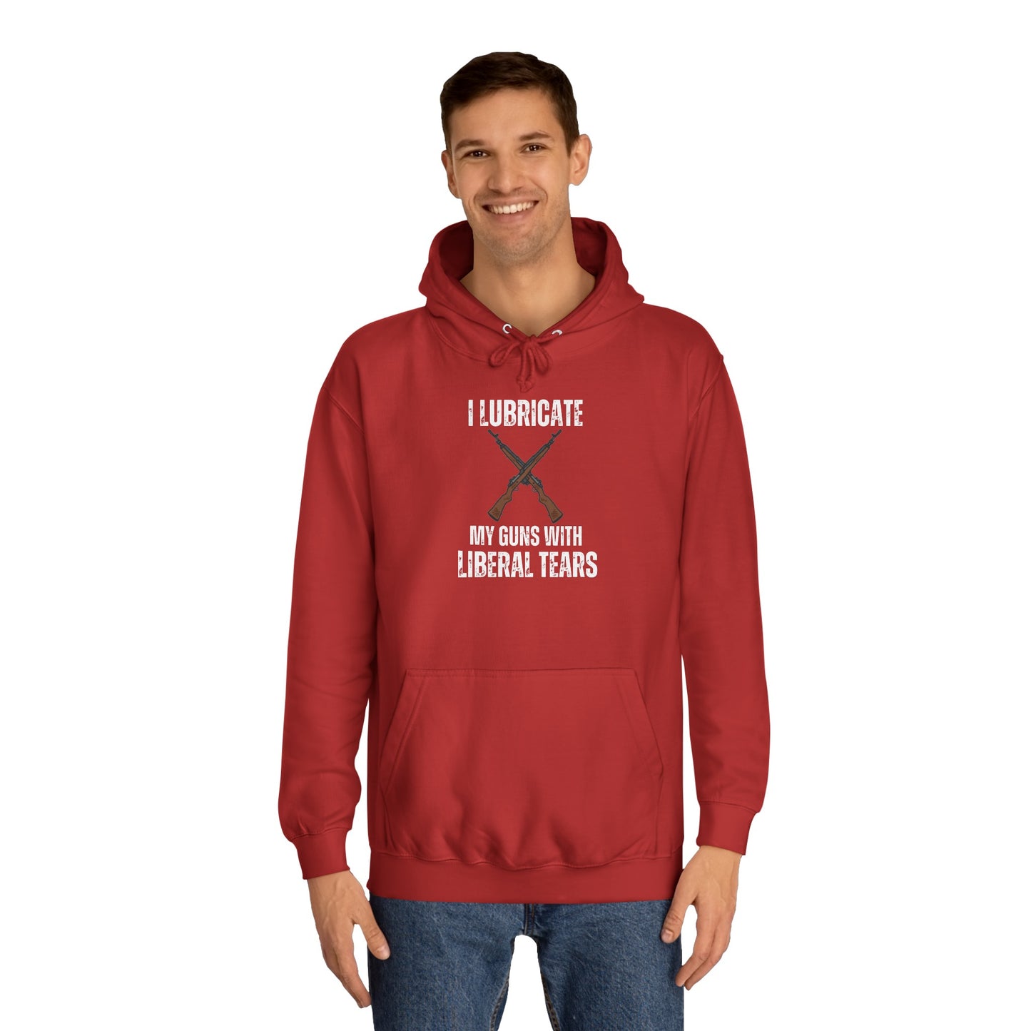 Funny Hoodie for Gun Lover gift Gun Hoodie for Pro Gun gift for Gun Enthusiast Sweatshirt I Lubricate My Guns With Liberal Tears