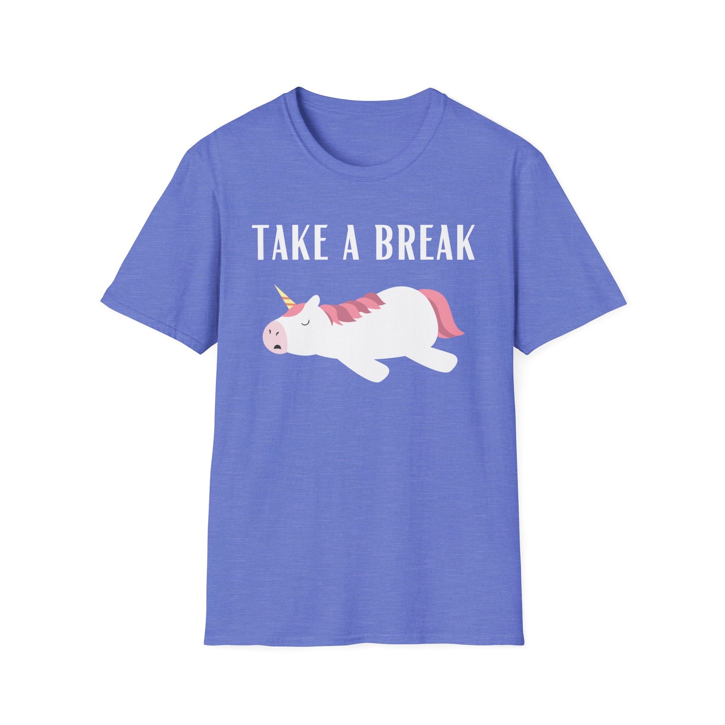 Sleeping Unicorn T-shirt for Unicorn Lover gift for Girlfriend gifts for Her - Funny Unicorn T shirt - Take a Break - lazy day t-shirt