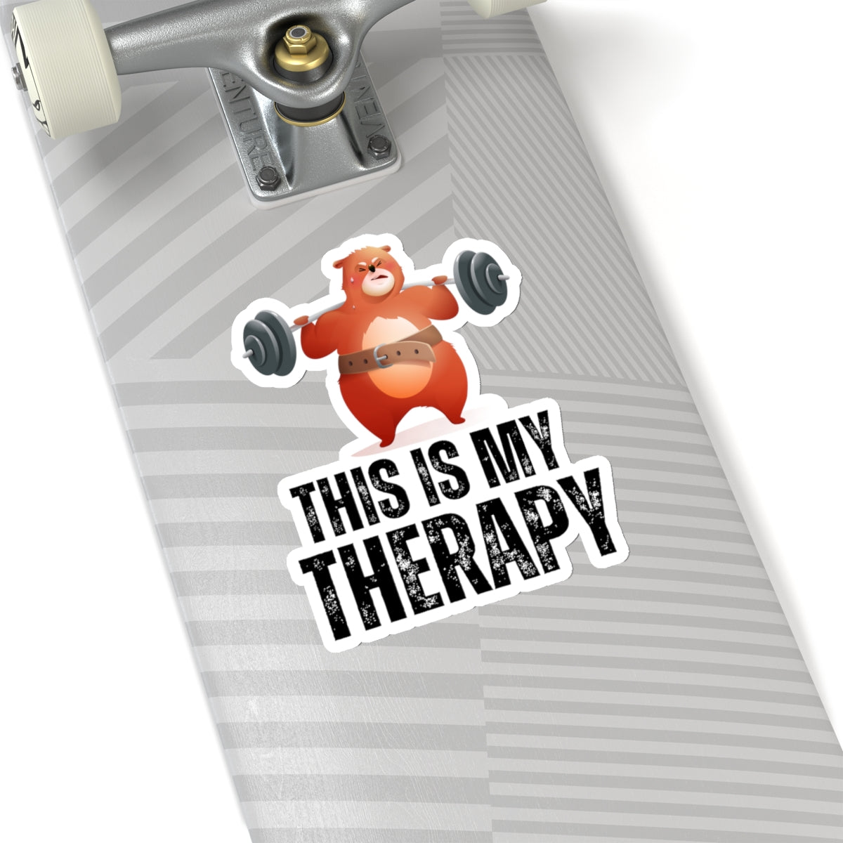 Funny Weightlifting Sticker for Gym Lover gift for Fitness Lover gift for Powerlifting Sticker THIS is my THERAPY Sticker