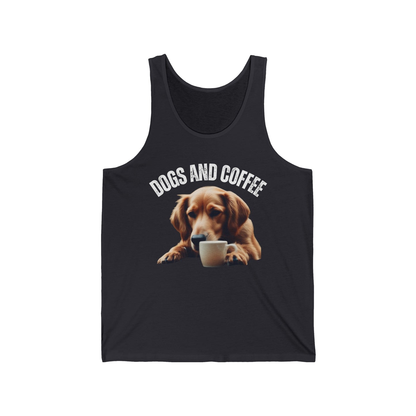 Golden retriever Tank Top for Golden retriever gift for Dog Mom gifts for Women Cute Puppy Shirt for Puppy Lovers gift for Coffee Lover