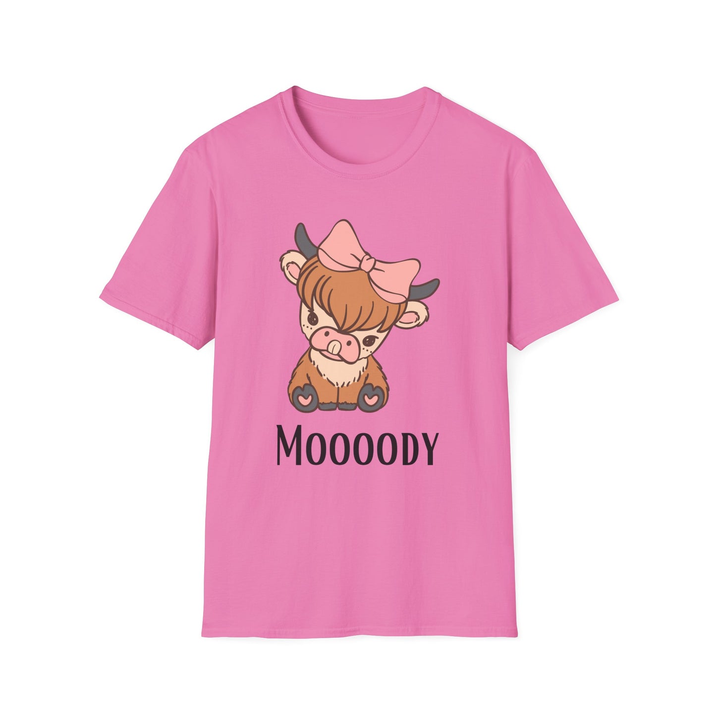 Highland Cow Shirts Cow Theme Shirt for Mom gifts for Farm girl T-shirt Cute Highland Cow T Shirt Funny Cow Head Moody T-shirts for Her gift