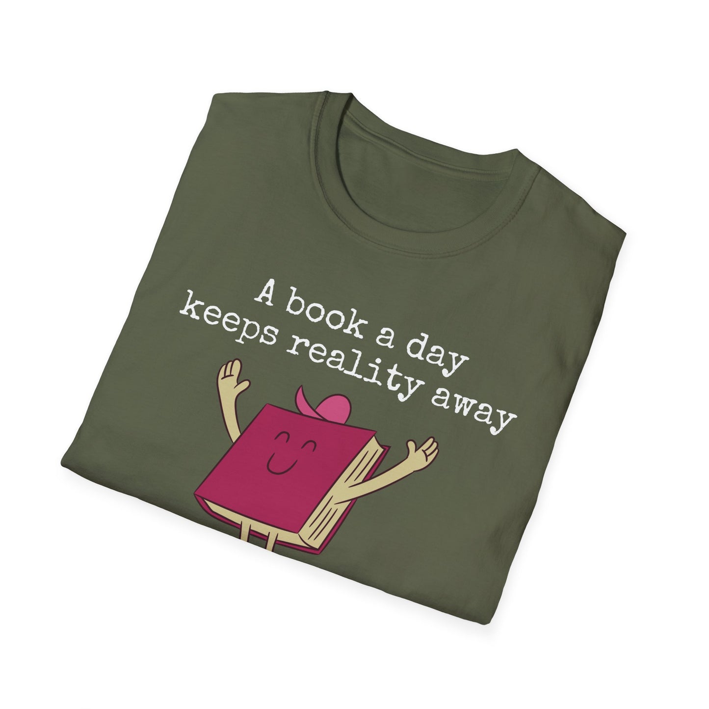 Bookish T Shirt for Reading Lover gift for Book Lover Tshirt Reading Shirt for BookWorm gifts for her A Book A Day Keeps Reality Away Tee