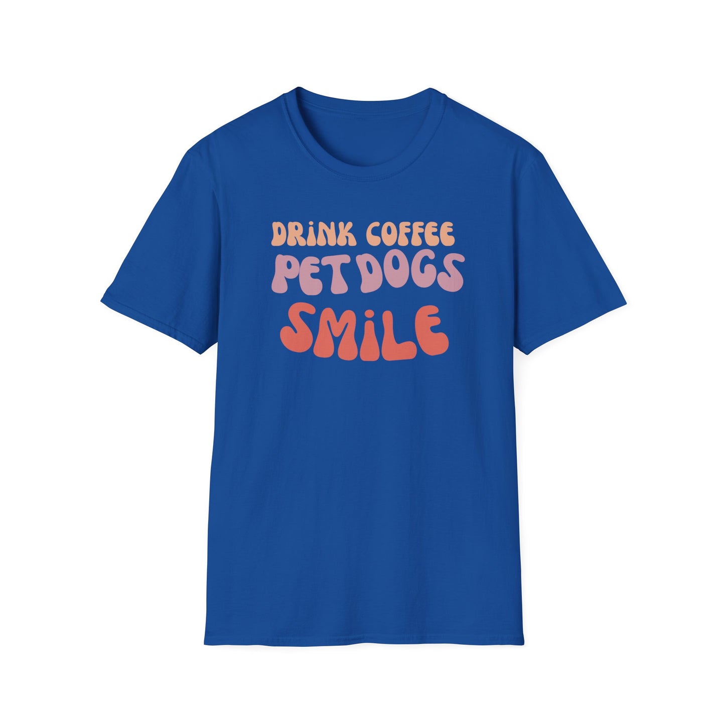 Groovy Dog Shirt for Coffee Lover Tees Retro Dog Tshirt for Dog Lover gift for Dog Mom present for Christmas gifts for Her Smile T-shirts