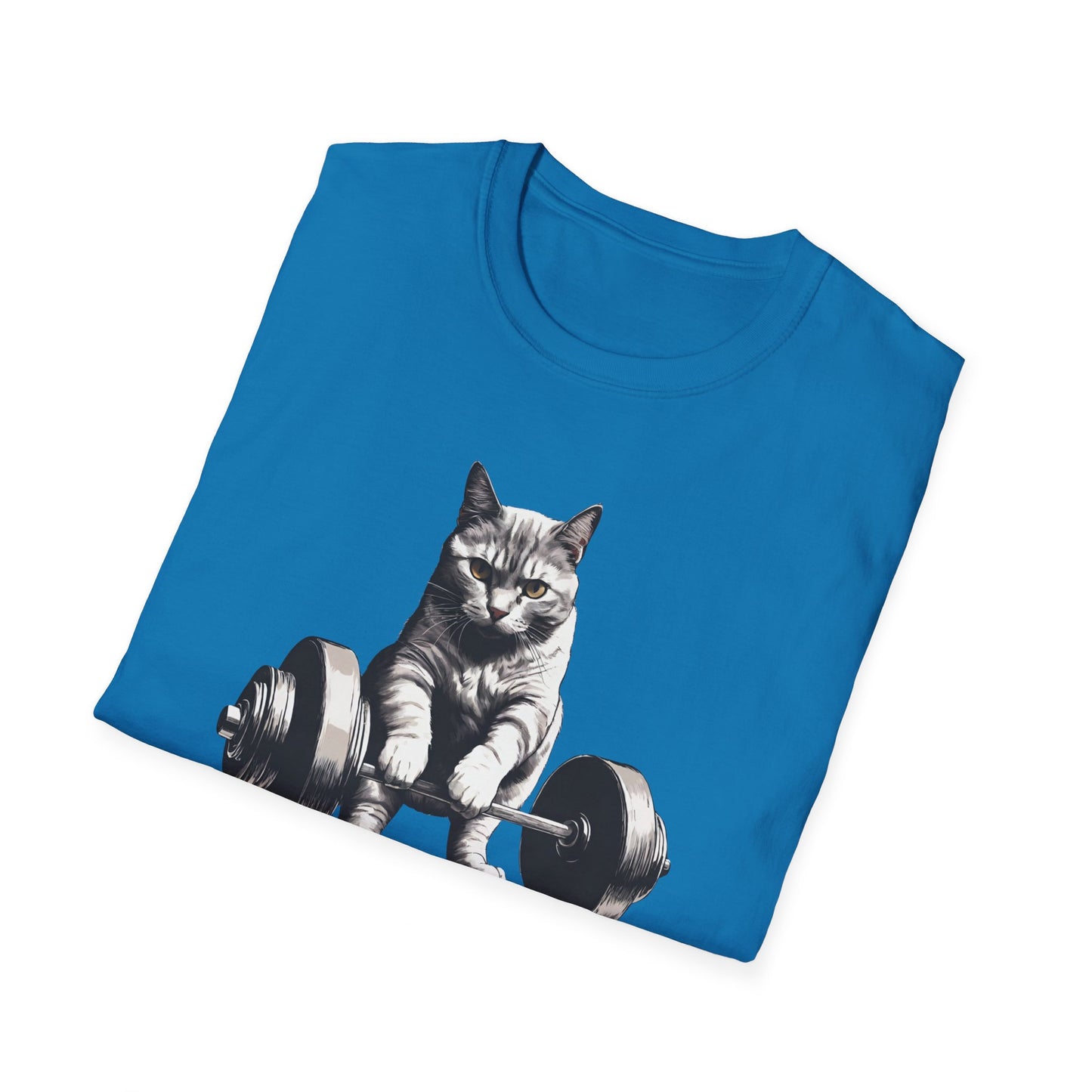 Cat Deadlifting Shirt for Gym Rat gifts for Workout Lover gift for Cat Lover T-shirt Funny Cats Lifting Weights T Shirts Kitty Powerlifting Weightlifting