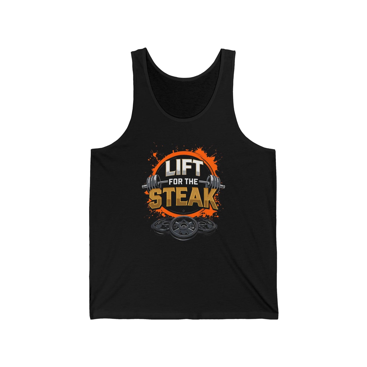 Gym Tank Top Workout Tank Tops for Gym Lovers gifts for Men presents for Christmas present for Bodybuilding Tanks Lift for Steak Shirt