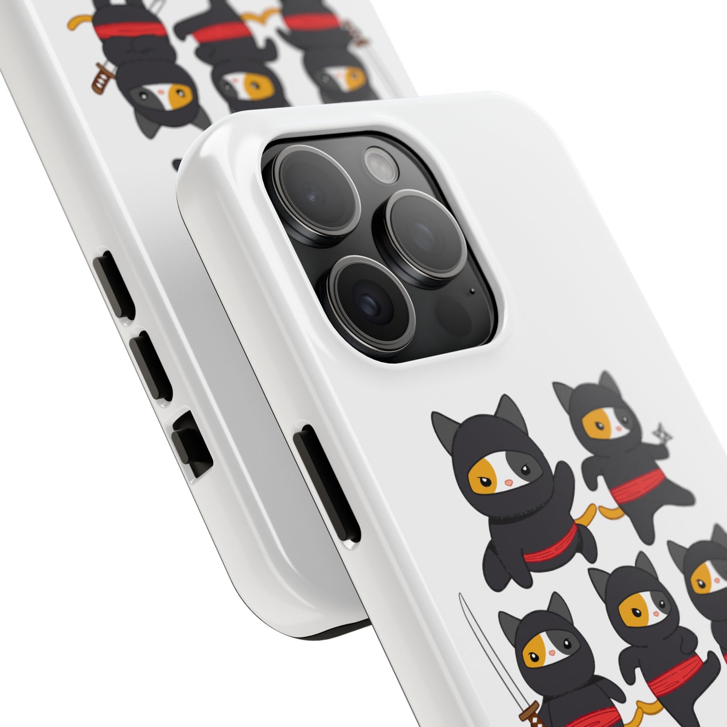 Funny Cat iPhone case for Cat Lover gift for Cat Mom gift Funny Cat Phone Case NINJA CATS Case