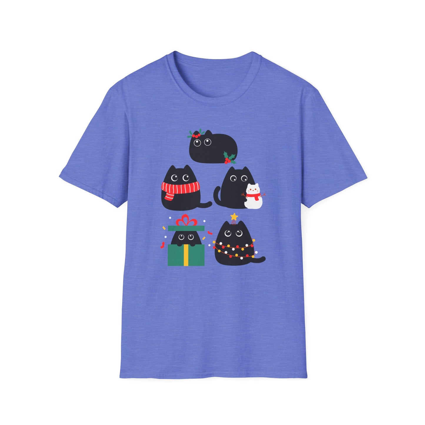 Adorable Cat T Shirt for Christmas presents for Cat Lover TShirts for Wife Christmas gift for Girlfriend gifts for Friends Birthday present