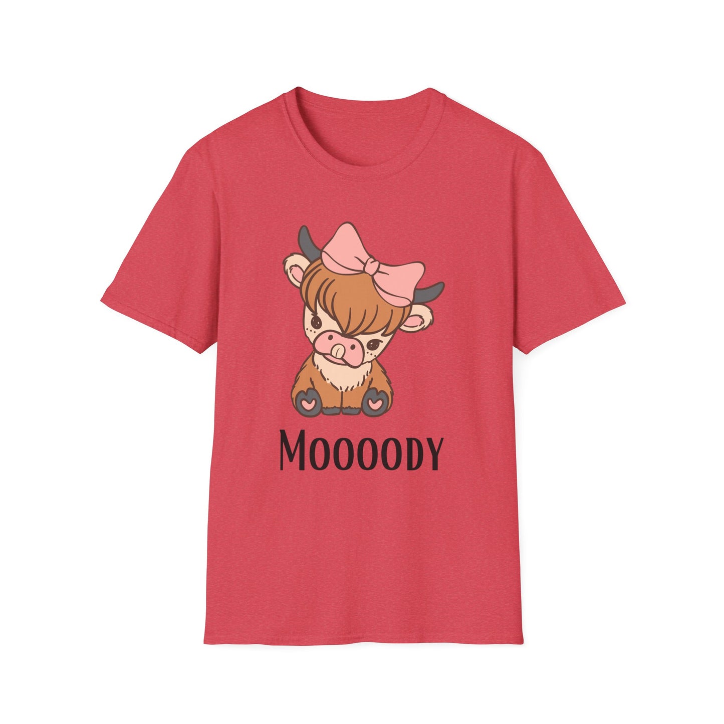 Highland Cow Shirts Cow Theme Shirt for Mom gifts for Farm girl T-shirt Cute Highland Cow T Shirt Funny Cow Head Moody T-shirts for Her gift