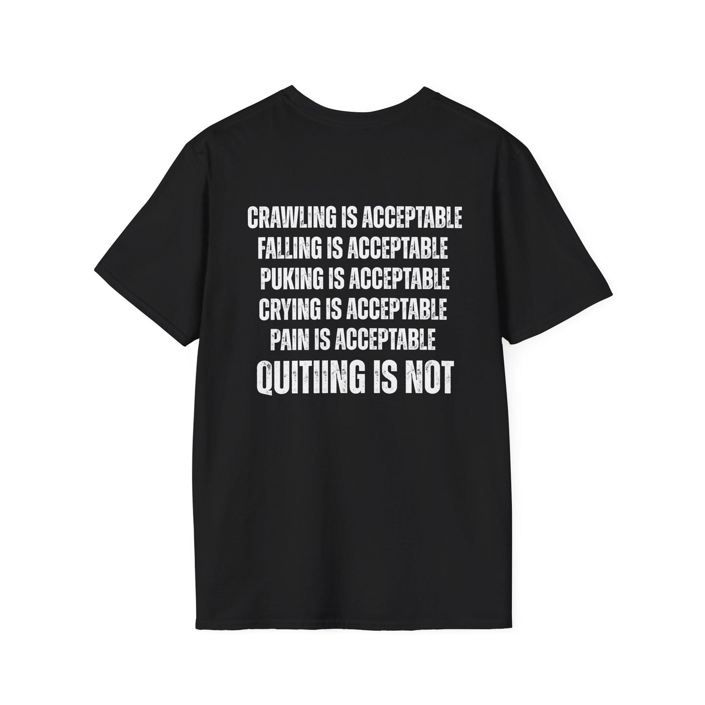 Motivational Gym Tee Never Quite t-shirt Don't Give Up Tees Workout Shirt, Fitness Top, Inspirational Athletic Tee, Exercise T-Shirt