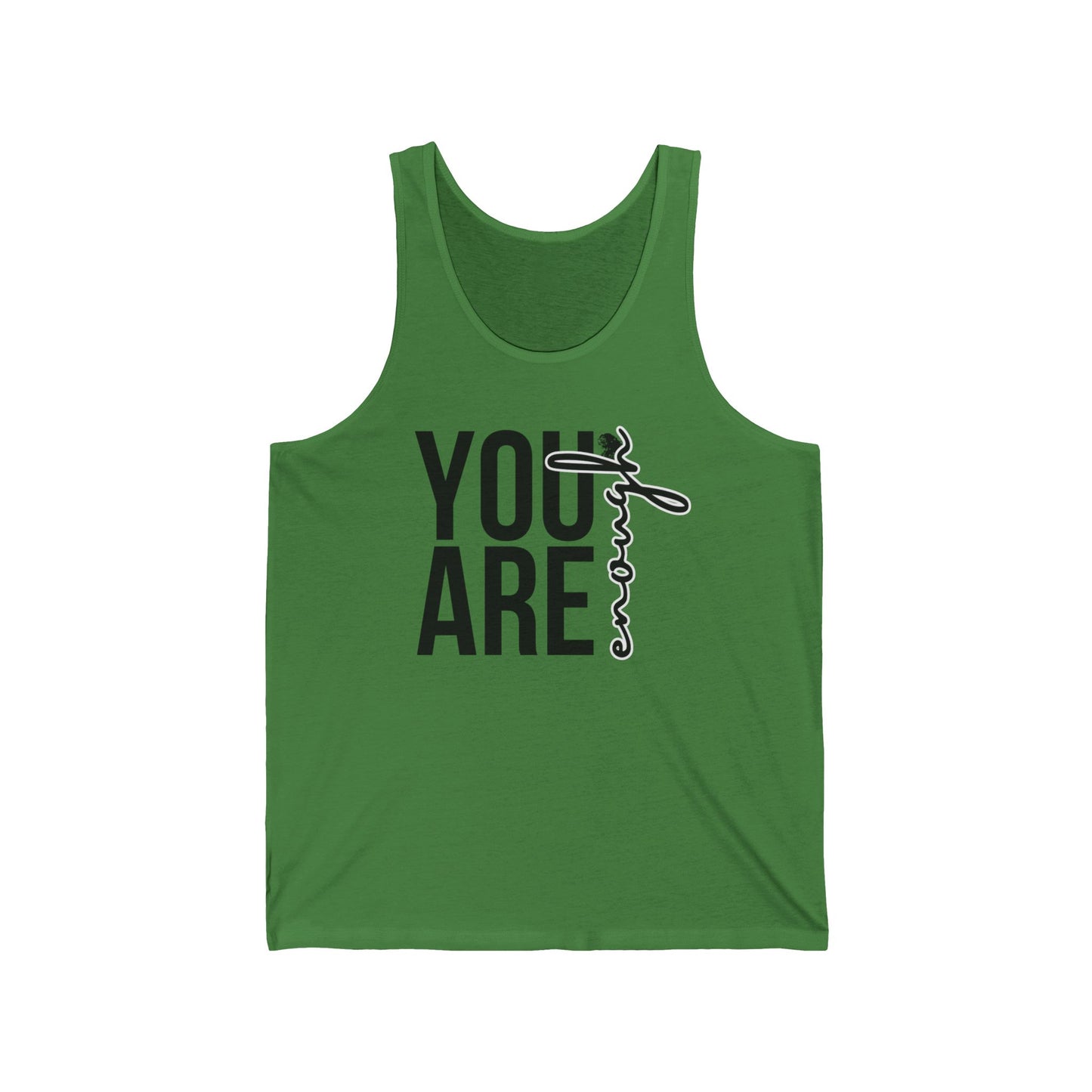 Empowerment Tank Top, Inspirational Sleeveless Shirt, Self-Love Muscle Tee, Positive Affirmation Activewear, You are enough Workout Top