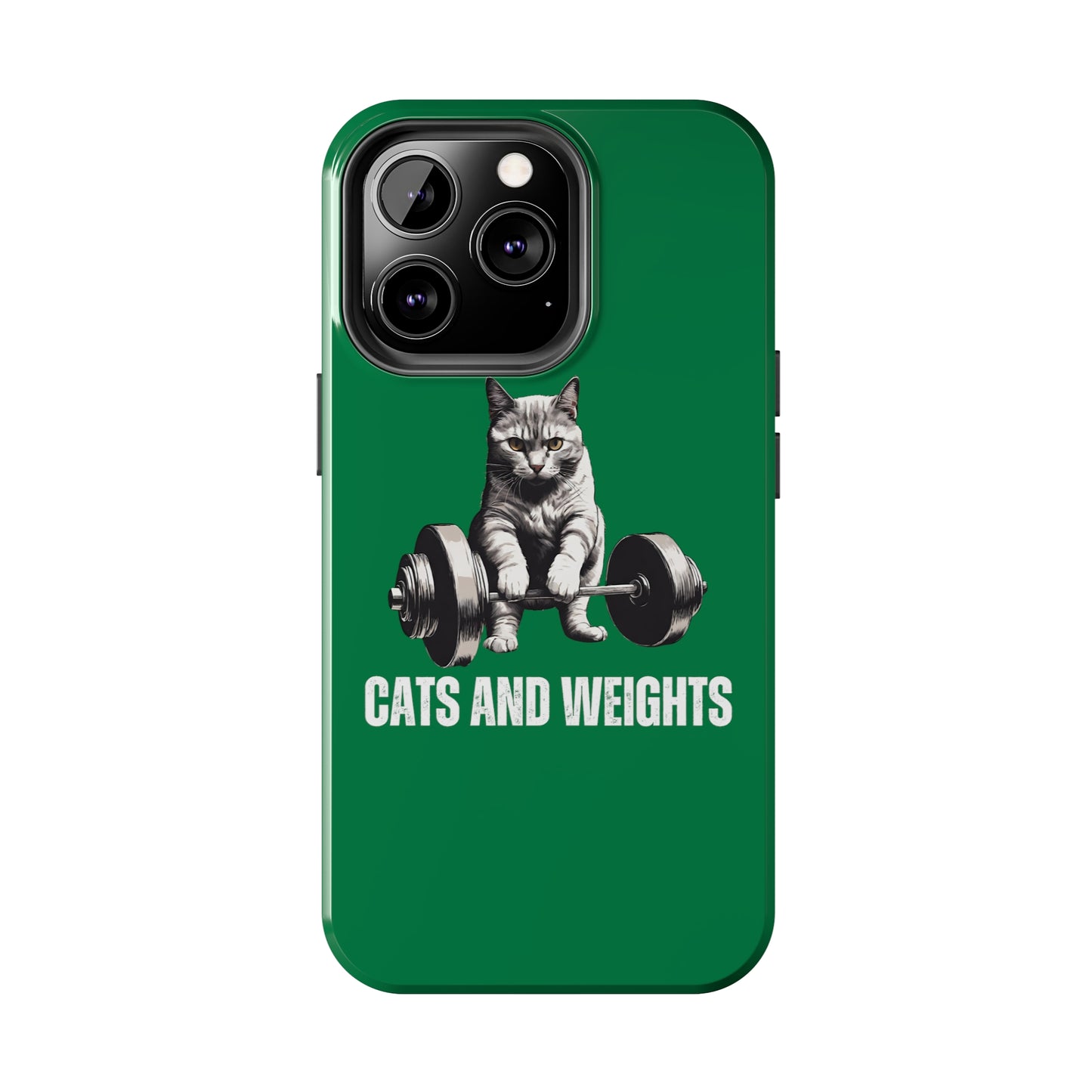 CATS & Weights iPhone case for Gym Lover gift for Cat Lover gifts for Fitness Lover Funny Cat Phone case Workout case