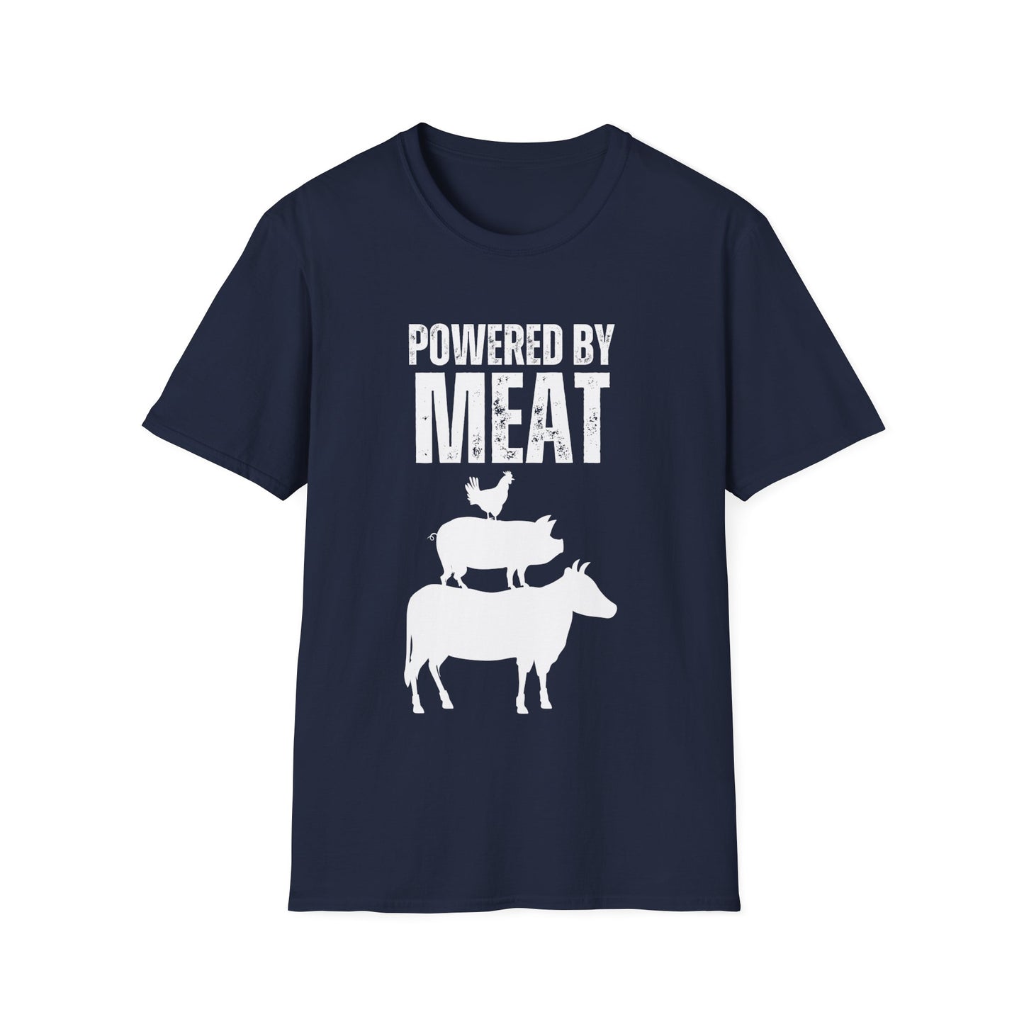 Funny Meat Lover T-shirt for Meat Lovers Gift for Carnivore Diet T Shirt Keto Shirt POWERED by MEAT