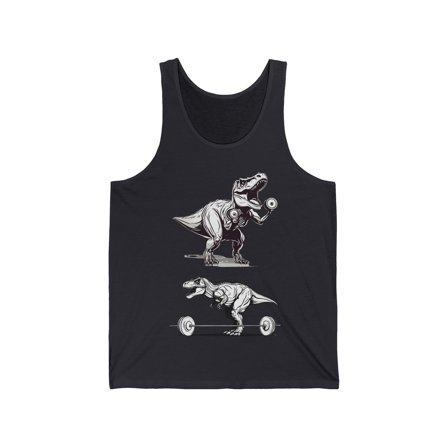 Funny T-Rex Lifting Weights Tank Top for Gym gift Workout enthusiast T-shirt Funny Workout Top for Dinosaur Lover gift for Gym Rat Shirt