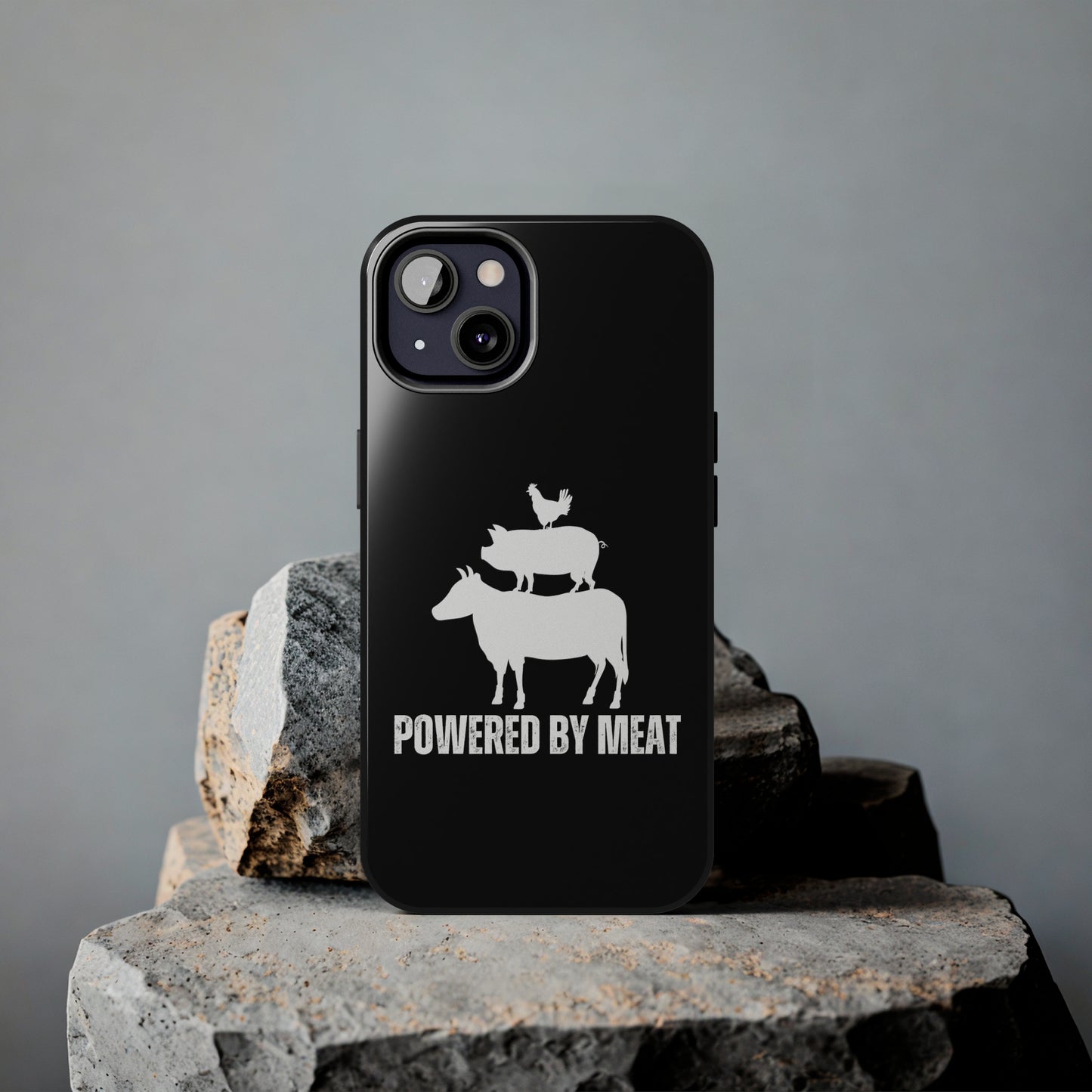 Carnivore Phone Case Powered By Meat Funny Phone case for Carnivore gift for Lion Lover gift for him or her