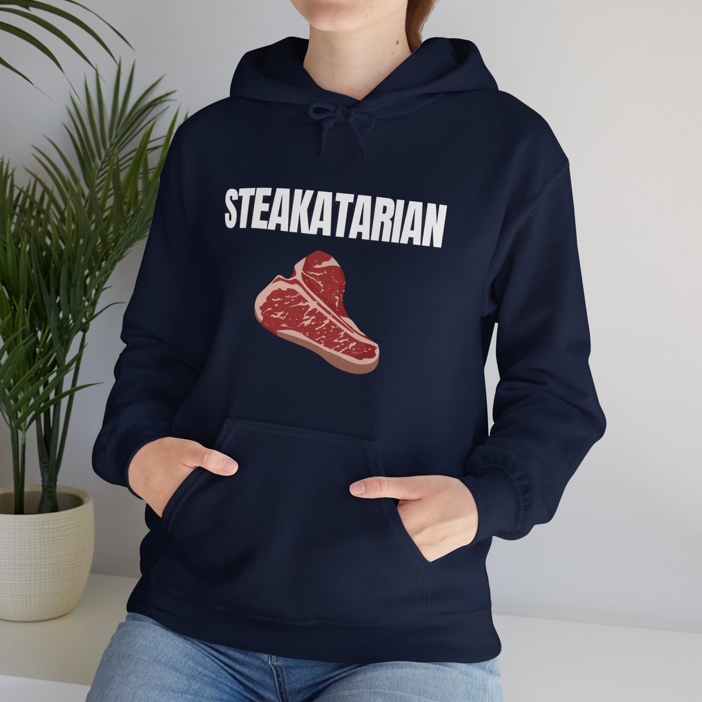 Steak Hoodie for Steak Lover Gift for Meat Lover Gift for Carnivore Heavy Thick Hoodie STEAKATARIAN