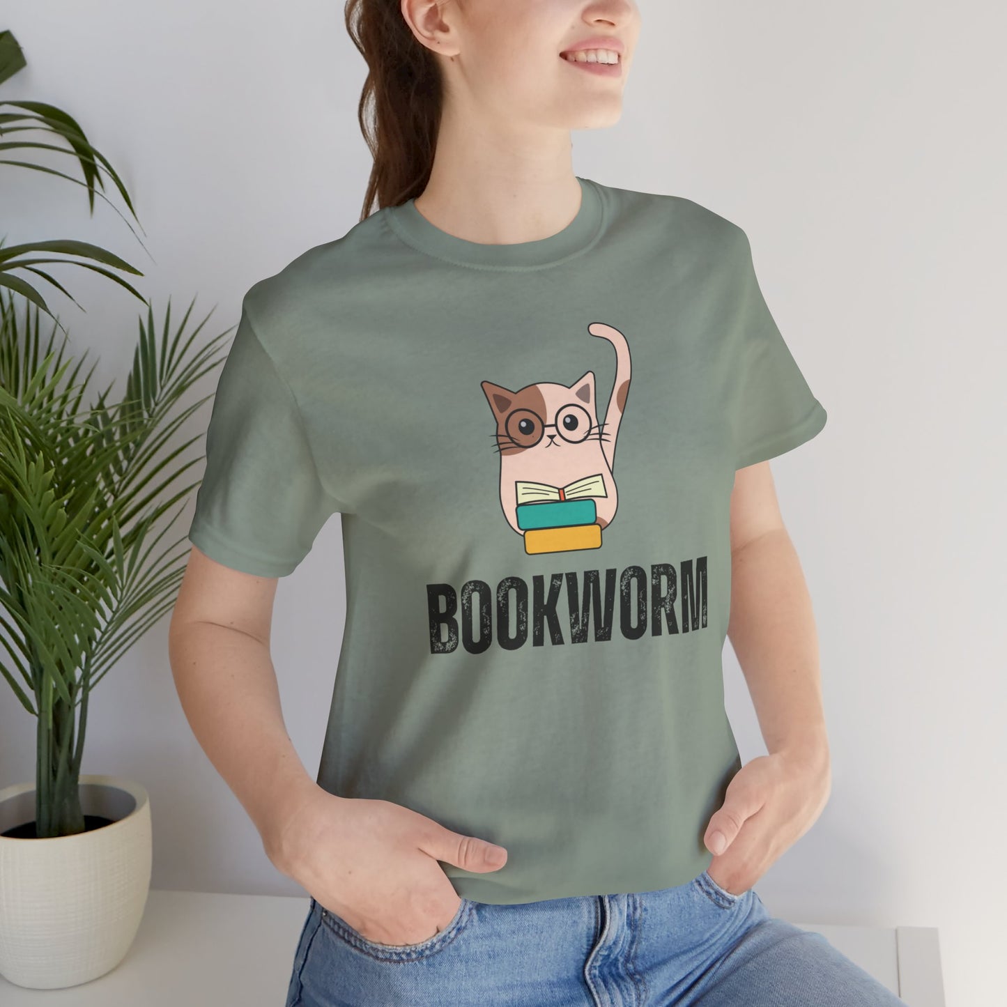 Book Worm Cat T-shirt Bookish shirt for Book Lover gift Cat Lover gift for Cats Mom T Shirt for Women's gifts for English Teacher gifts