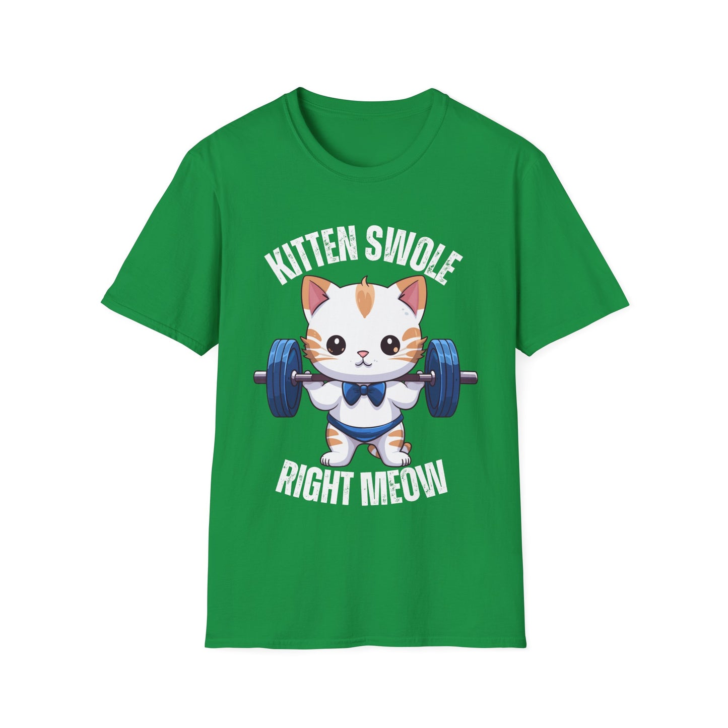 KITTEN Swole Right MEOW Funny Cat Shirt for Cat Lovers gift for Cat Lover gift for Her, Funny Workout Shirts for Gym Lover gift for Him