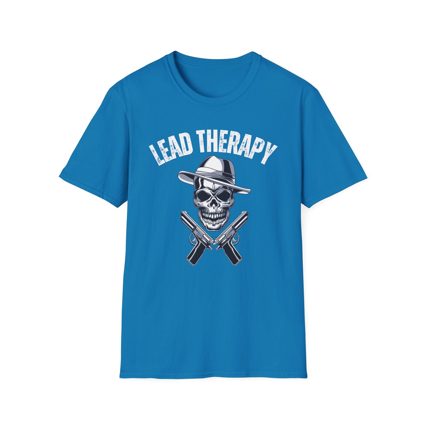 Lead Therapy Gun Lover T-Shirt, Shooting Range Skull Pistol Tee, Firearms Enthusiast Gift, Second Amendment Shirt,