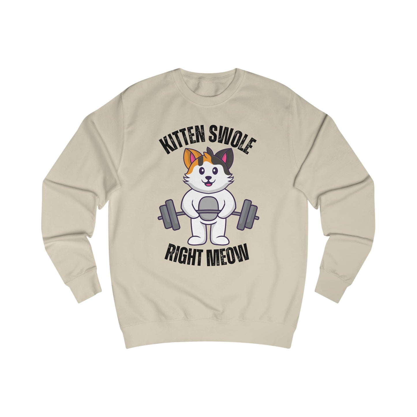 Cat Lifting Weights Sweatshirt for Gym gift for Cat Mom Sweatshirts Powerlifting Cats Working Out Cats Weightlifting Sweatshirt Funny Kitty Gifts