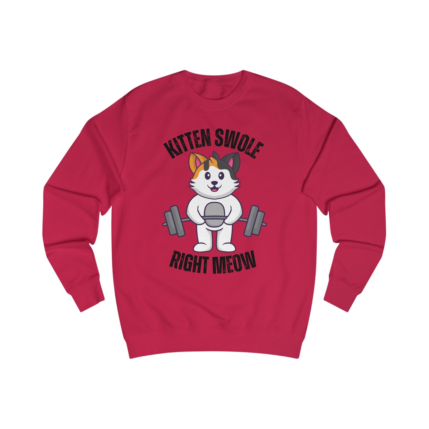 Cat Lifting Weights Sweatshirt for Gym gift for Cat Mom Sweatshirts Powerlifting Cats Working Out Cats Weightlifting Sweatshirt Funny Kitty Gifts