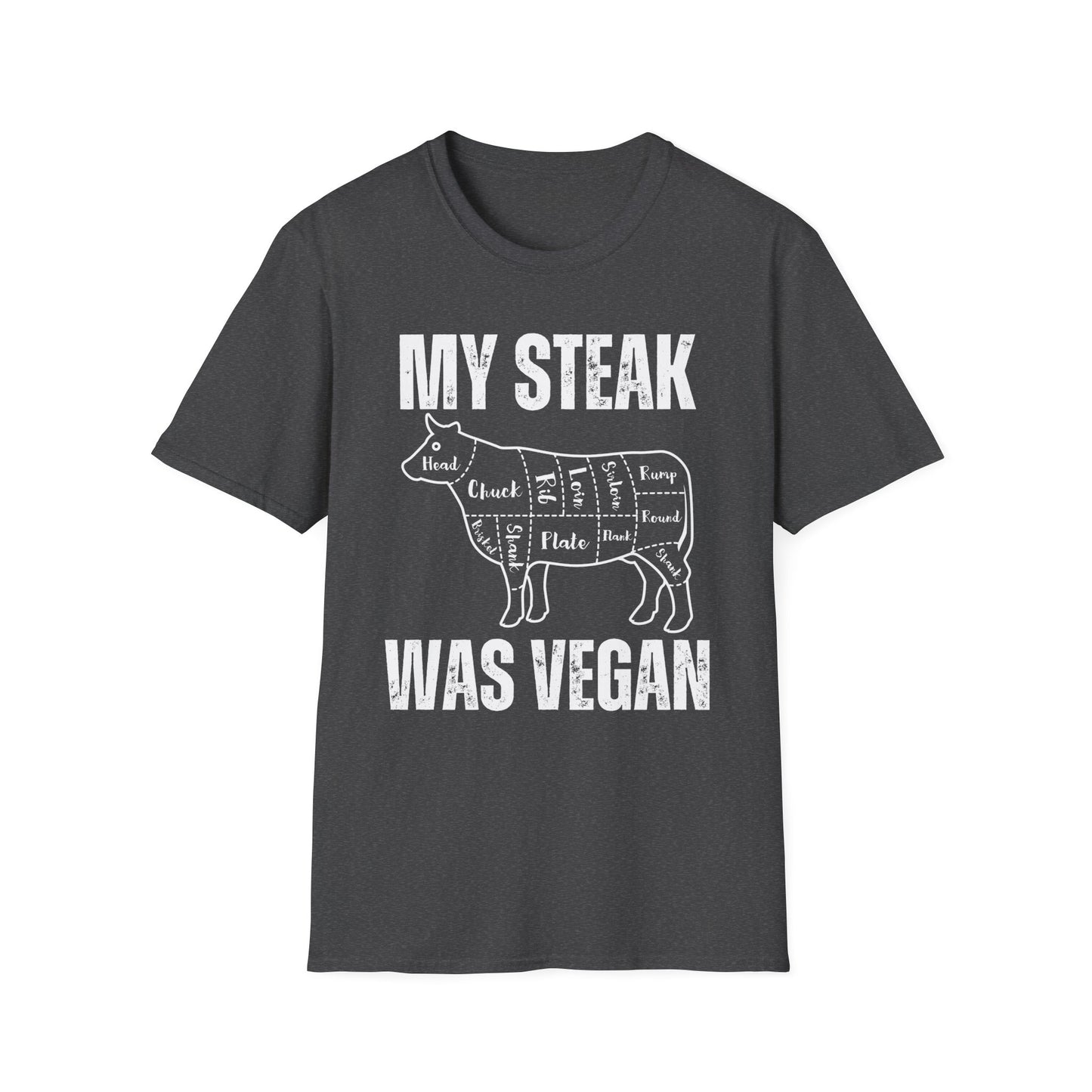 Funny T-shirt for Steak Lover gift for Meat Lover Shirt for Carnivore T Shirt My Steak Was Vegan Tee, Second Hand Vegan