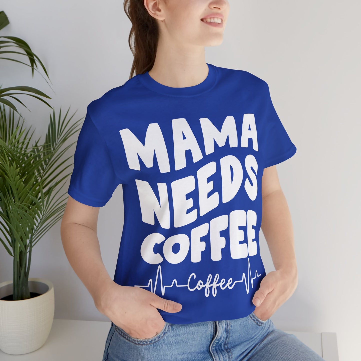 MAMA Needs COFFEE Shirt for Coffee Lover gift for Mothers Day gifts for Mom Groovy Mommy Shirts for Women