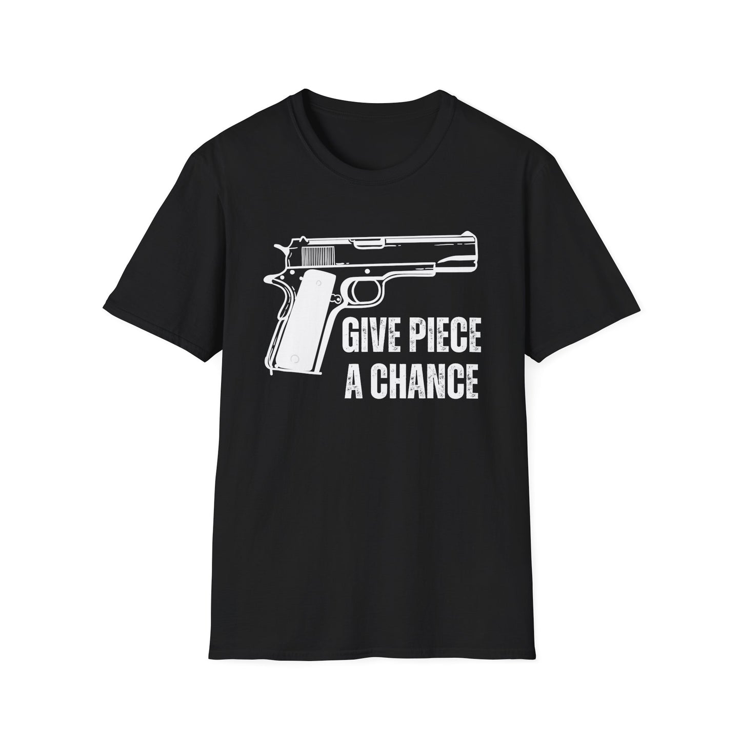 Gun Shirt for 1911 pistol gift for Gun Lover gift for 2nd Amendment T-shirt for Dad gifts for Him - Give Piece A Chance - Funny Shirts