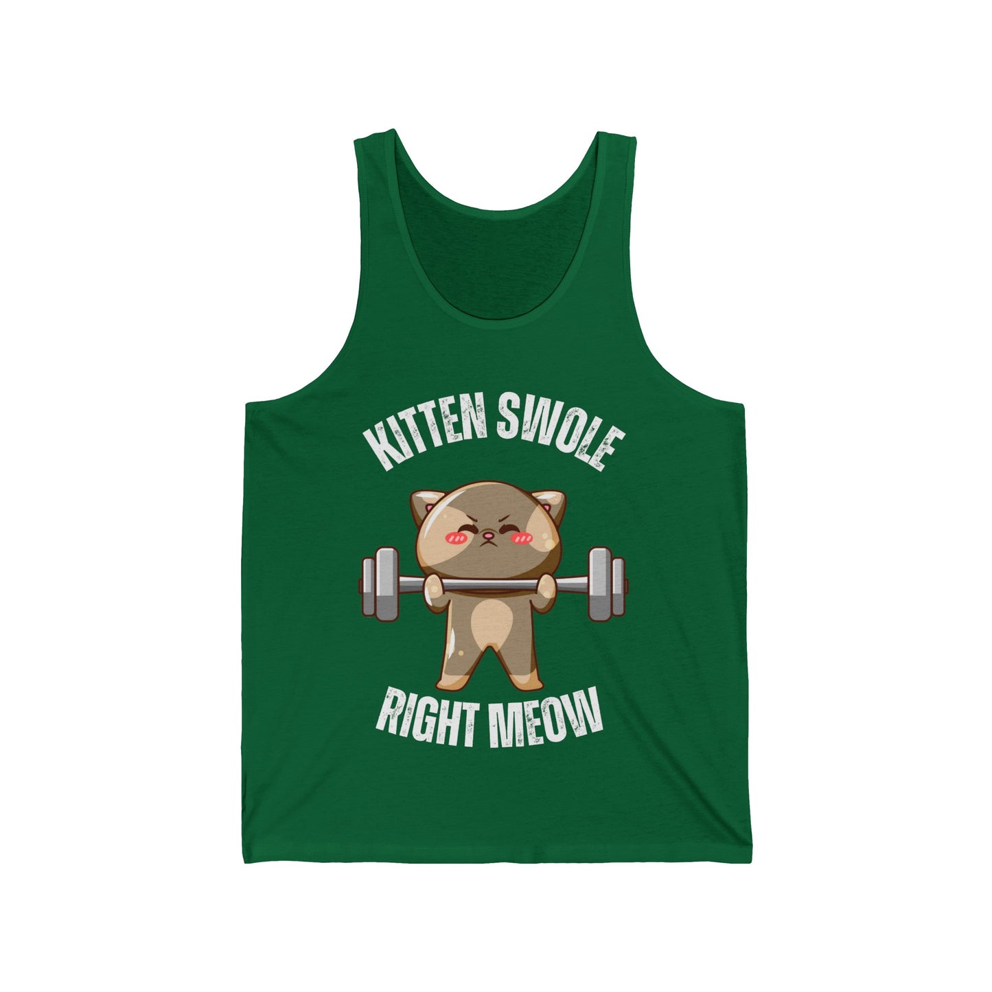 Funny Tank Top for the Gym Cat Working out Shirt Cat Lifting Weights T-shirt for Fitness Lover gift for Cat Lover gift CAT TANK TOP
