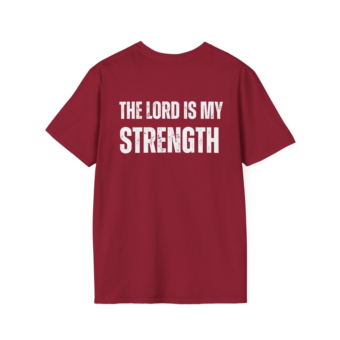 Christian Workout T-Shirt, the Lord is my Strength, Gym Tee, Bible Verse Gift, Fitness Top, Inspirational Shirt