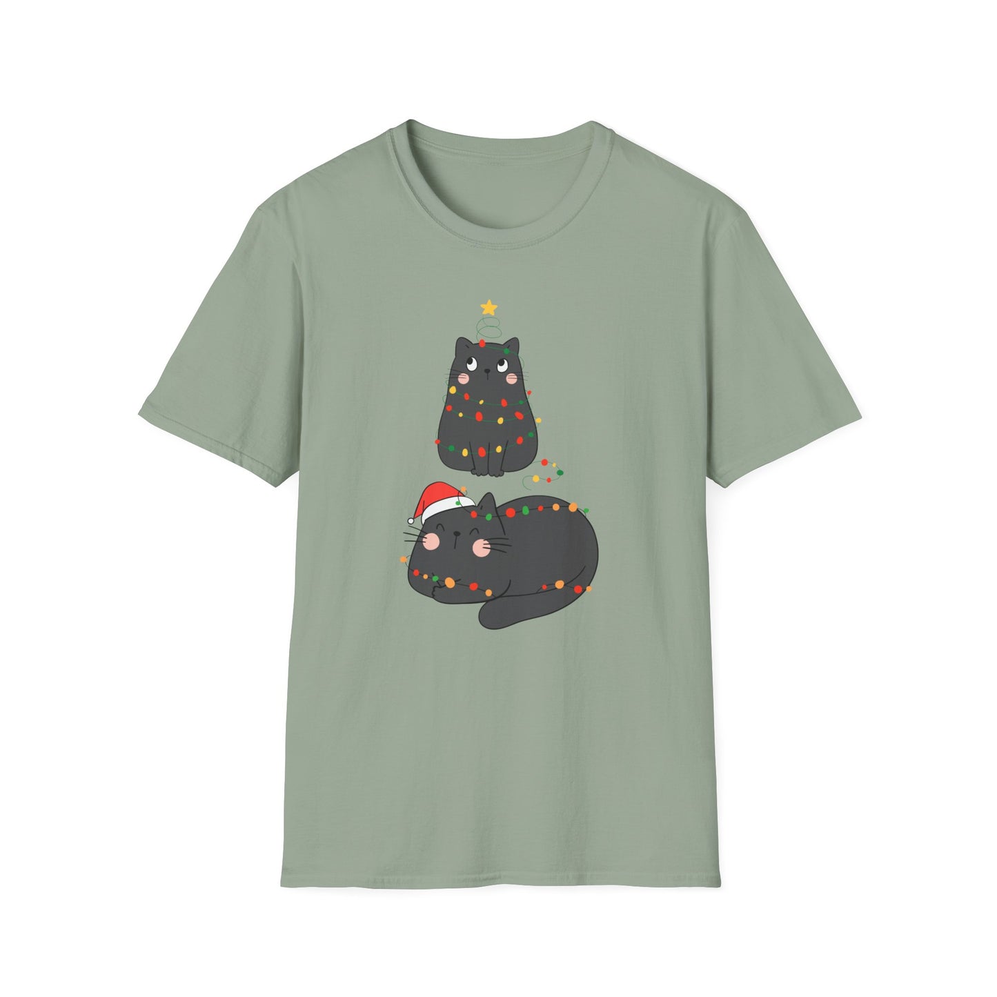 Comfy Cat Shirt for Christmas gift for Cat Lovers T-shirt for Cats Mom gifts for Friends Birthday presents for Cat Enthusiast Tshirts Her