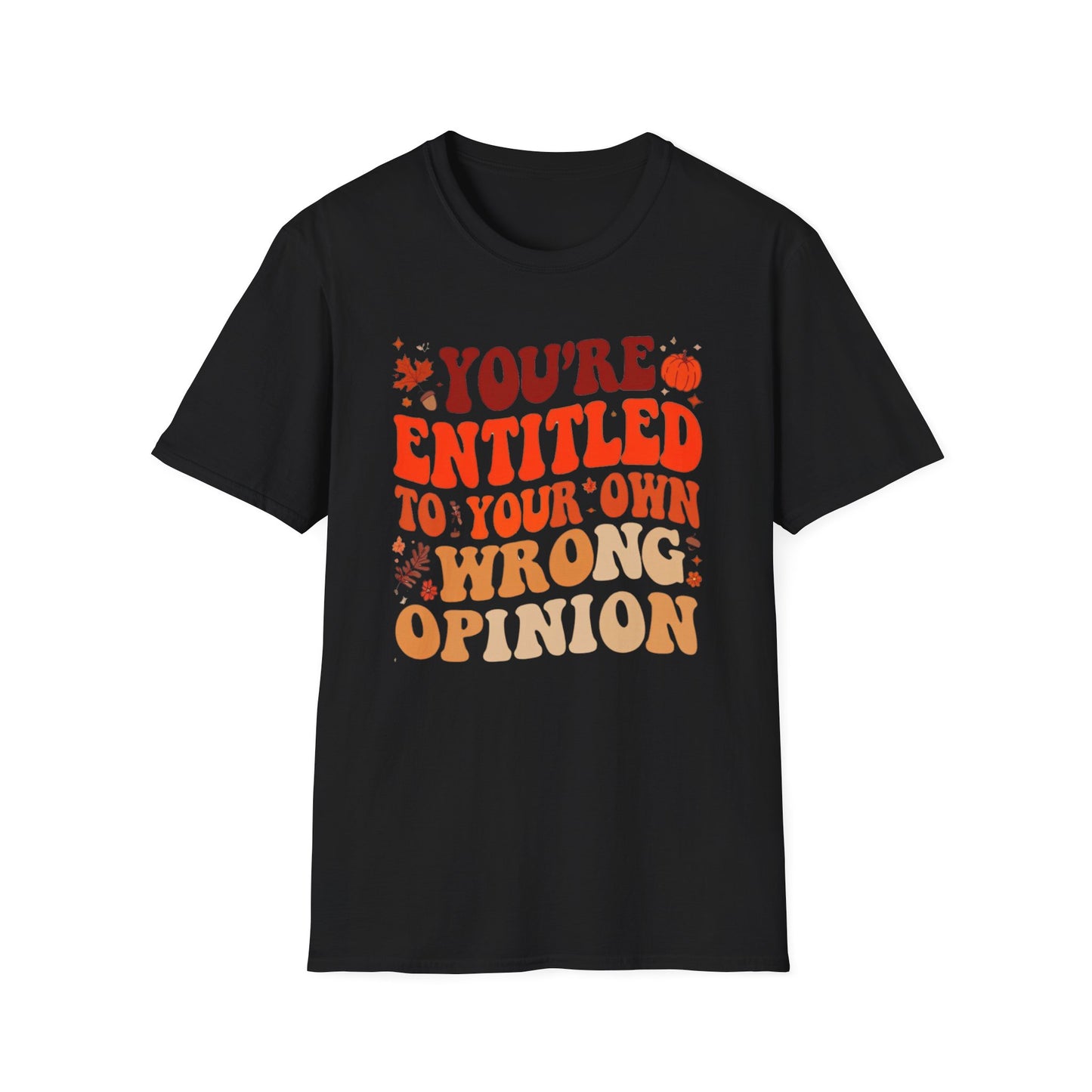 You're Entitled to Your Own Wrong Opinion Tee Shirt For Funny Autumn Tshirt for Fall Season gifts for Christmas gifts for Women