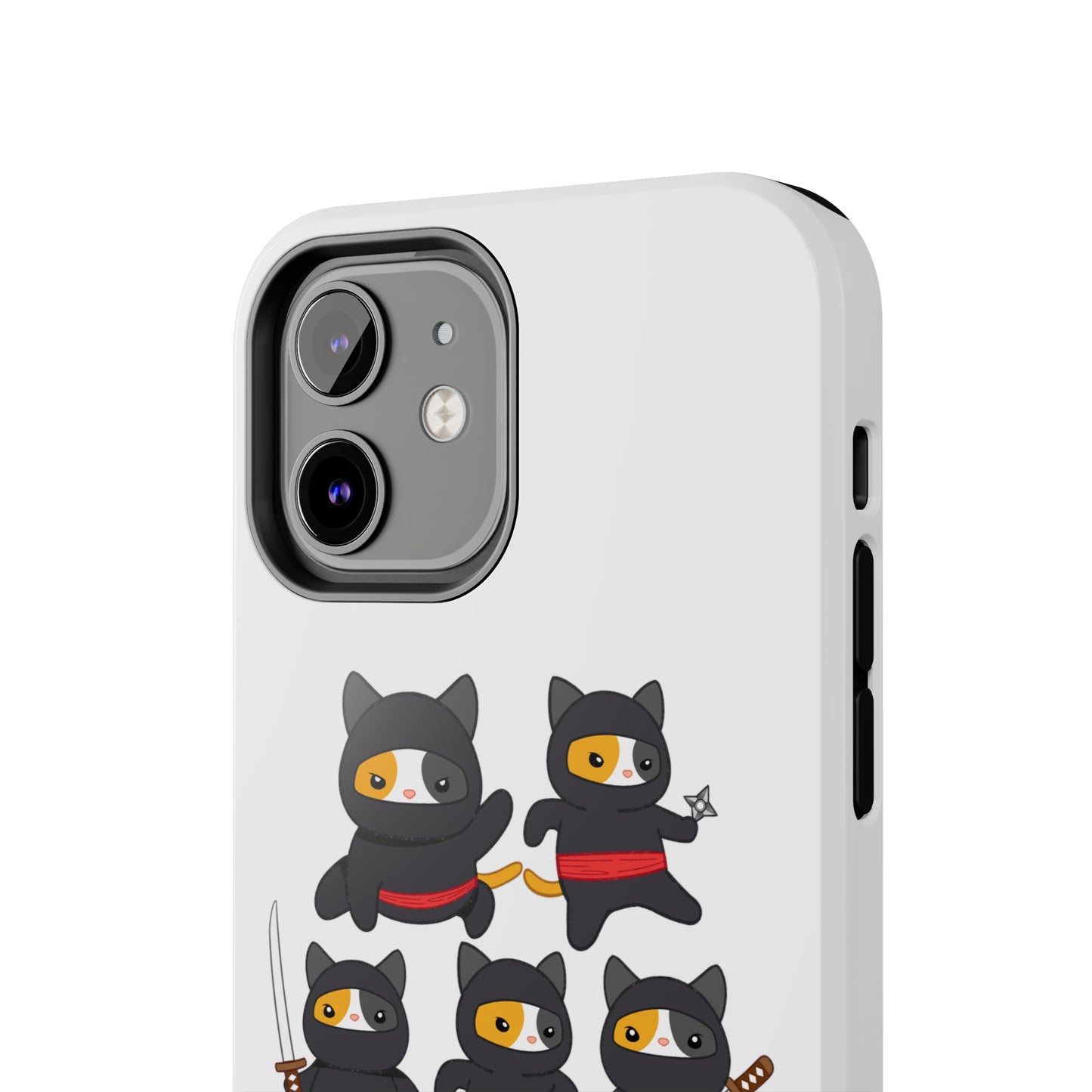 Funny Cat iPhone case for Cat Lover gift for Cat Mom gift Funny Cat Phone Case NINJA CATS Case