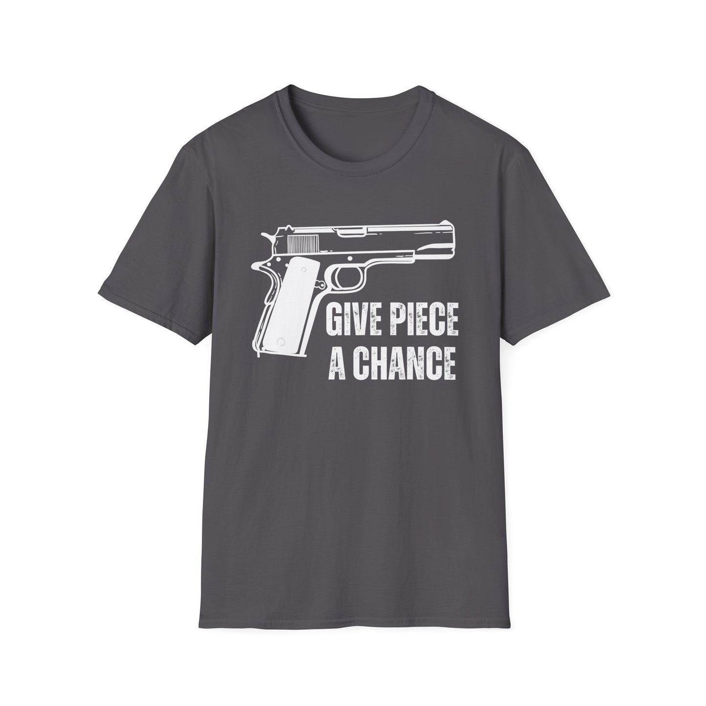 Gun Shirt for 1911 pistol gift for Gun Lover gift for 2nd Amendment T-shirt for Dad gifts for Him - Give Piece A Chance - Funny Shirts